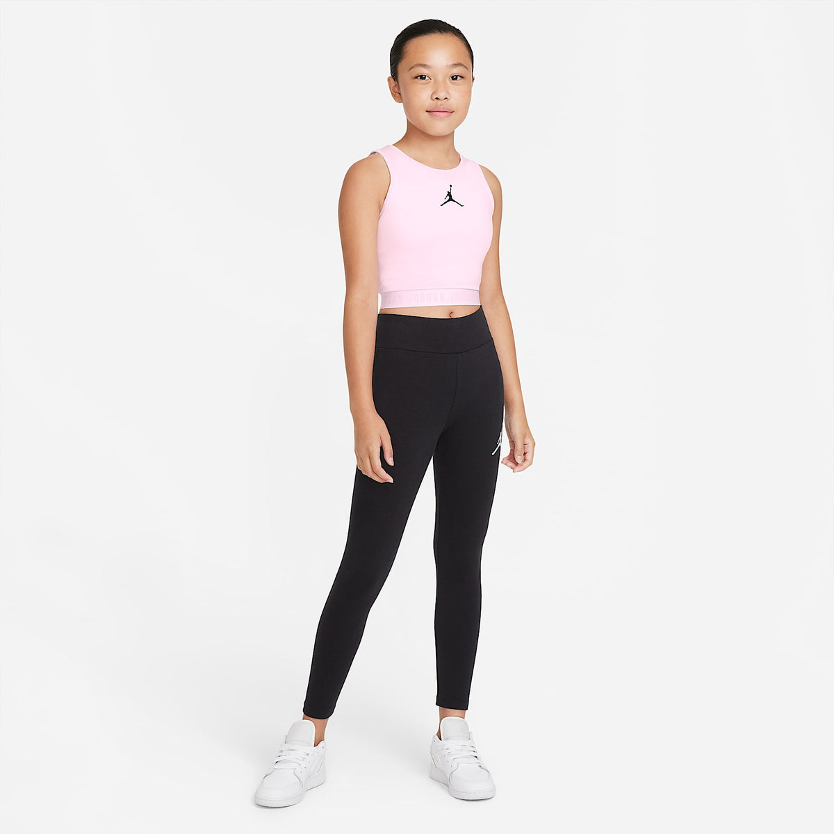 Camiseta de tirantes para niña talla grande Jordan – Espuma rosa – vista 5