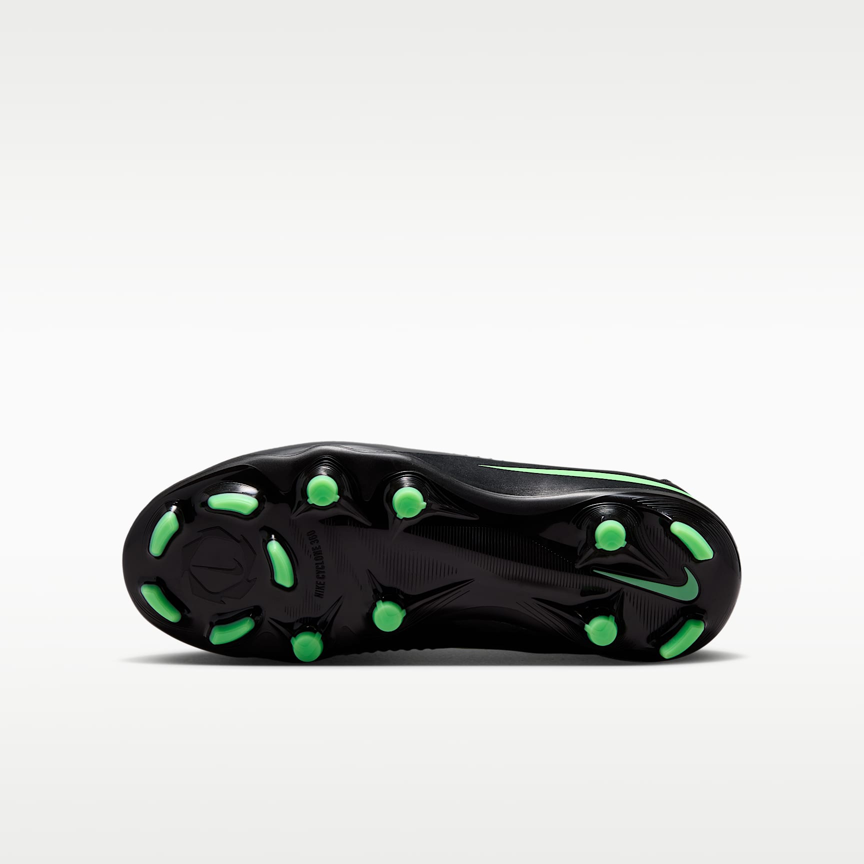 Nike Jr. Phantom 6 High Academy – Negro/Negro/Verde ilusión – vista 2