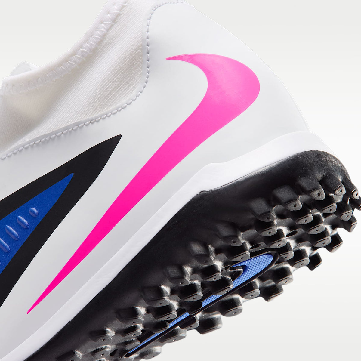 Nike Jr. Phantom 6 High Academy – Azul carrera/Blanco/Avalancha rosa – vista 8