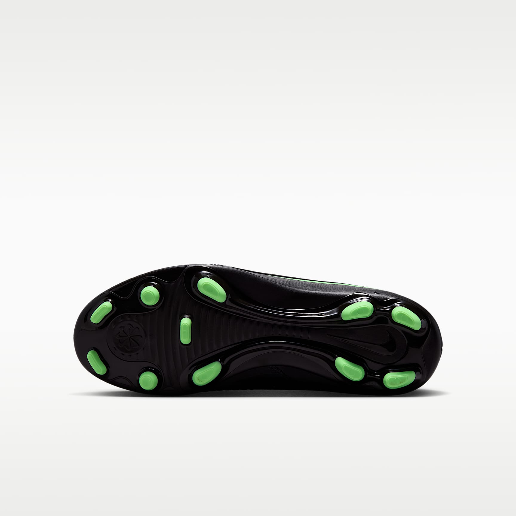 Nike Jr. Phantom 6 High Club – Negro/Negro/Verde ilusión – vista 2