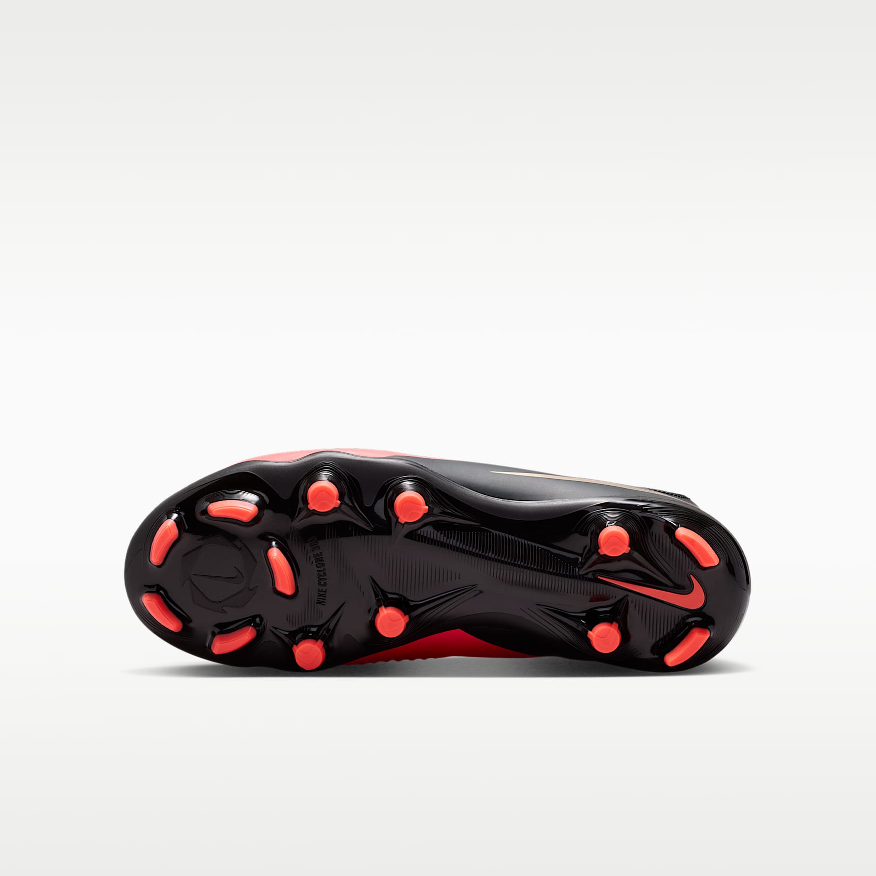 Nike Jr. Phantom 6 Low Academy – Carmesí brillante/Carmesí brillante/Negro – vista 2