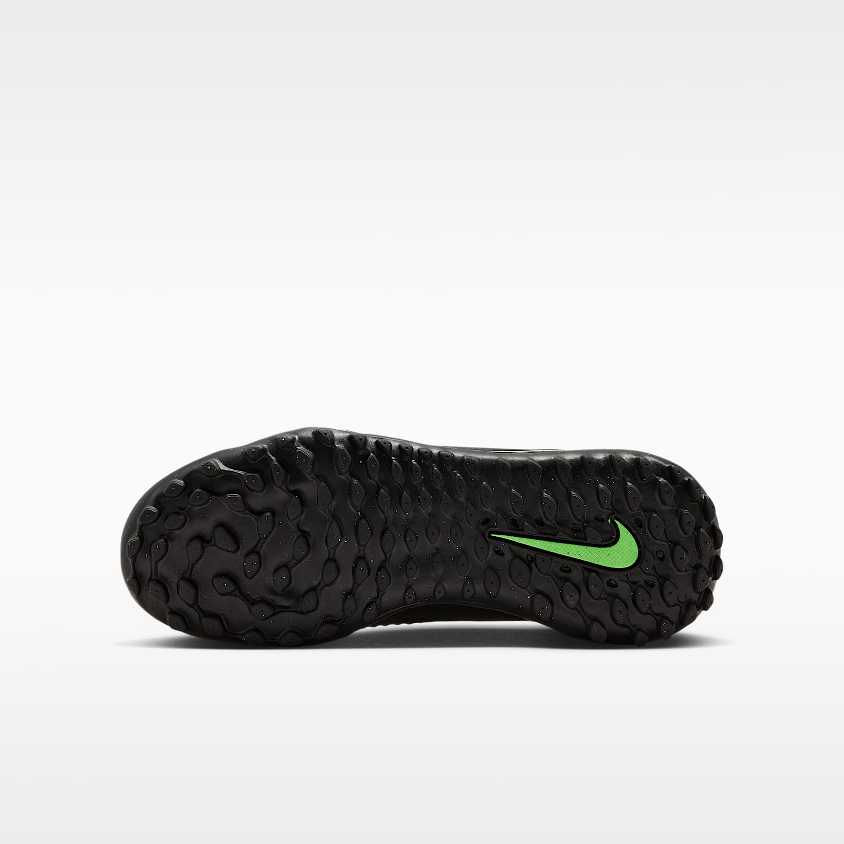 Nike Jr. Phantom 6 Low Academy – Negro/Negro/Verde ilusión – vista 2