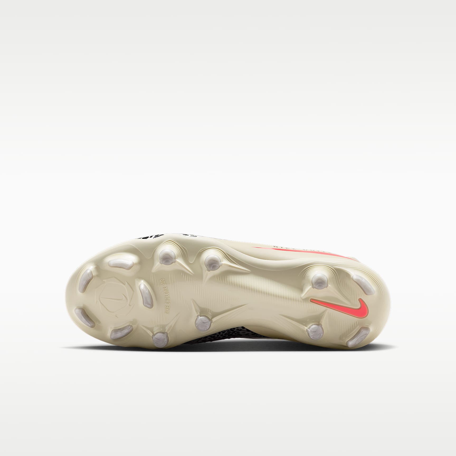 Nike United Jr. Phantom 6 Low Academy – Burdeos enérgico/Fósil/Rojo universitario – vista 2