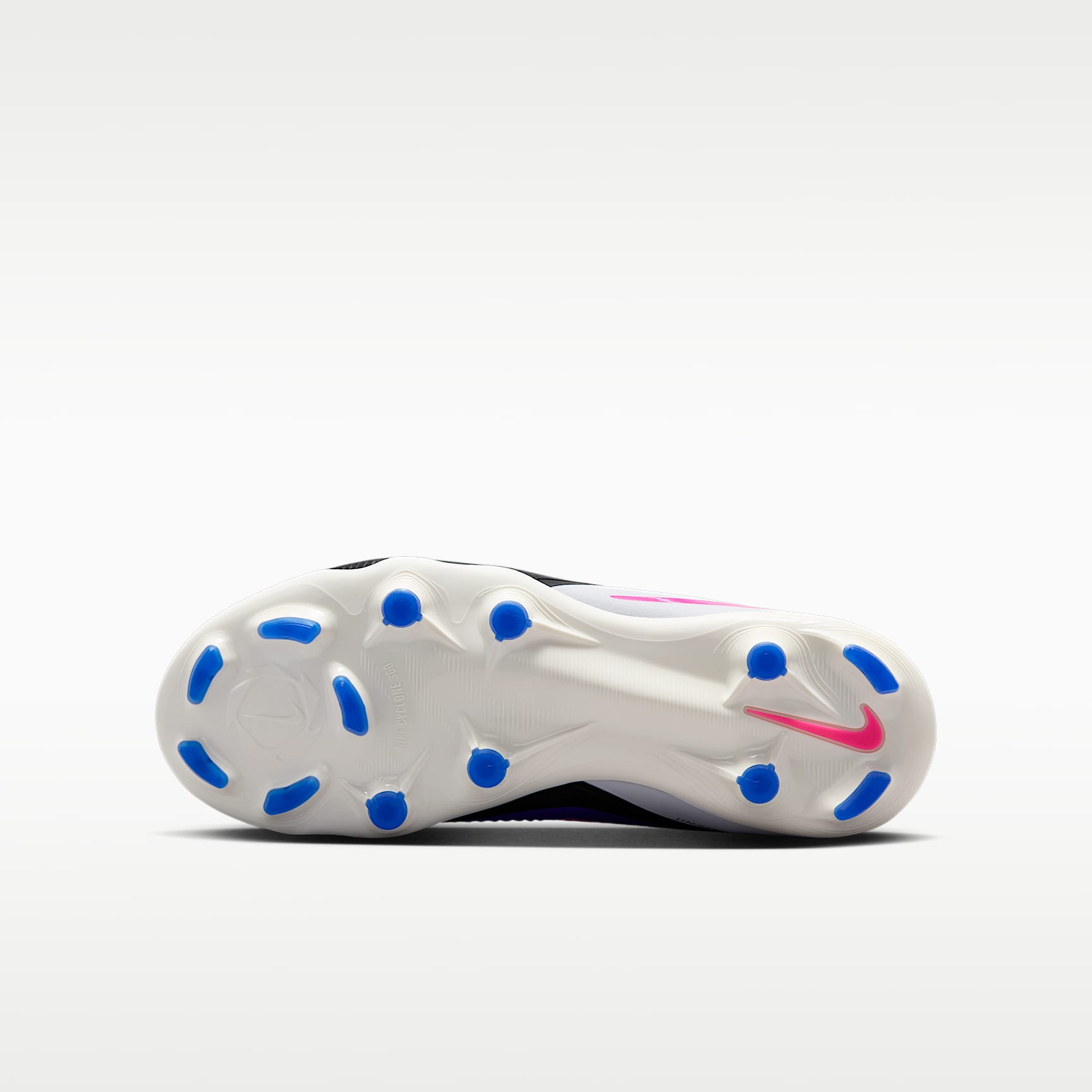 Nike Jr. Phantom 6 Low Pro – Azul carrera/Blanco/Avalancha rosa – vista 2