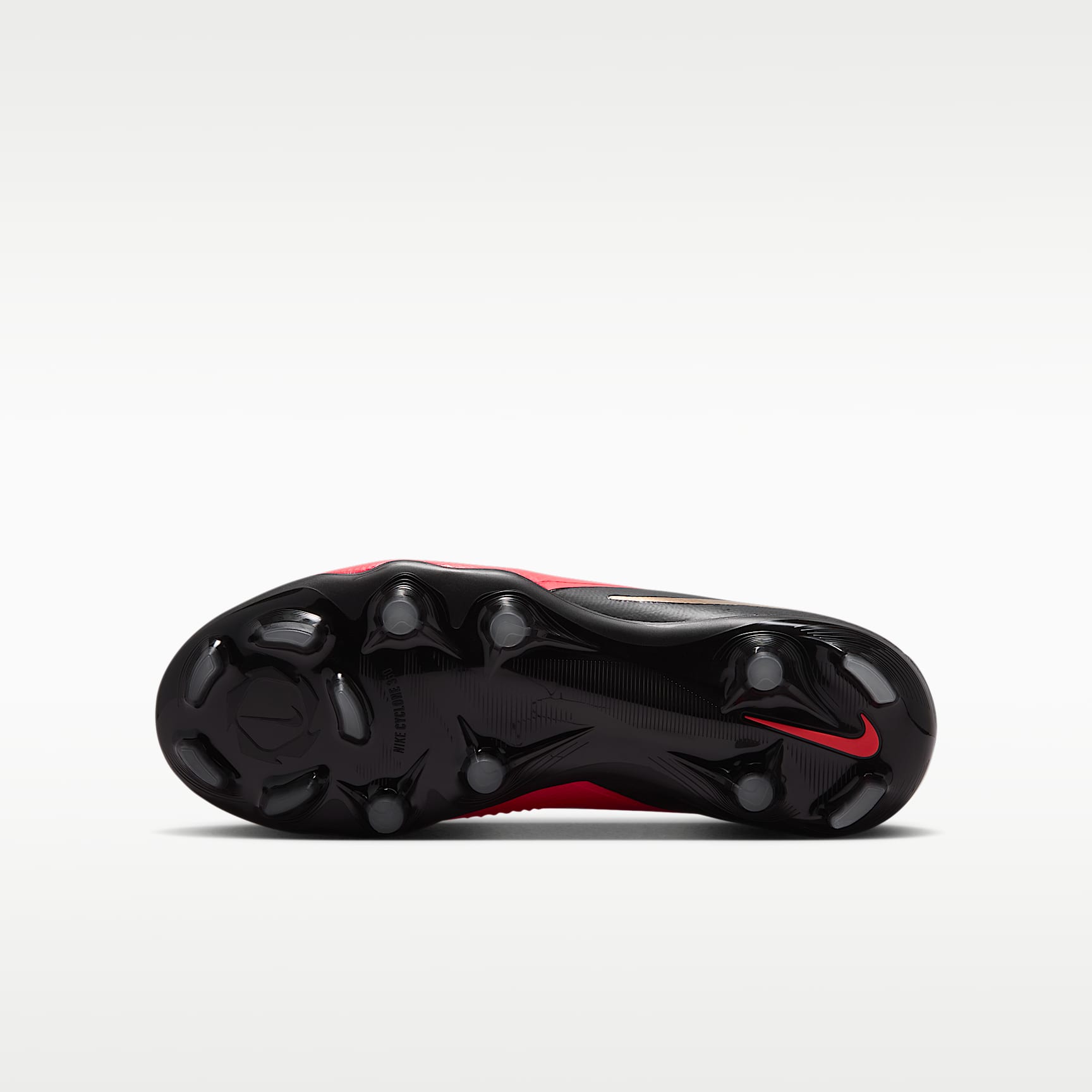 Nike Jr. Phantom 6 Low Pro – Carmesí brillante/Carmesí brillante/Negro – vista 2