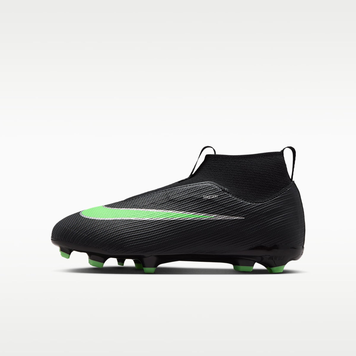 Nike Jr. Mercurial Superfly 11 Academy – Negro/Negro/Verde ilusión – vista 1