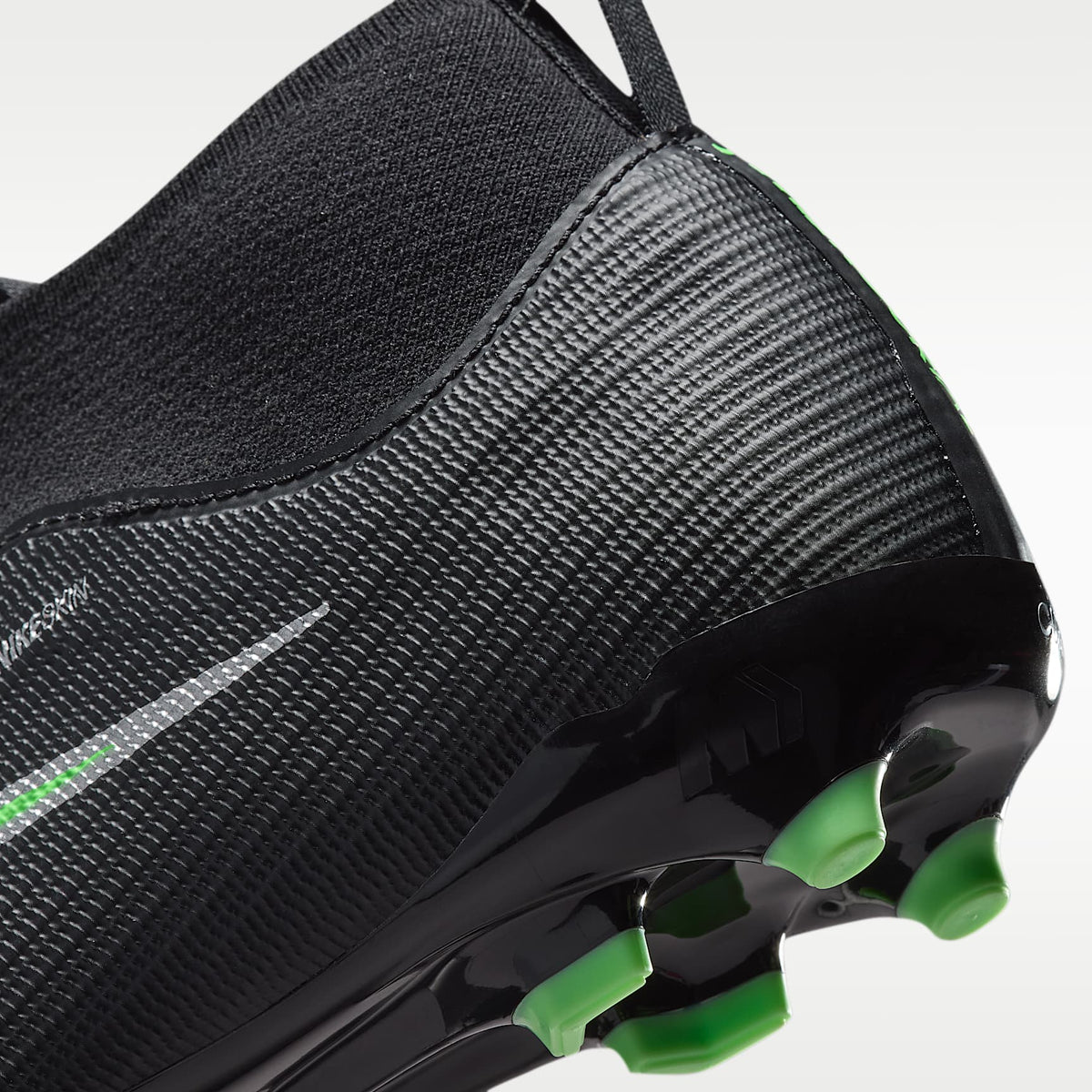 Nike Jr. Mercurial Superfly 11 Academy – Negro/Negro/Verde ilusión – vista 9