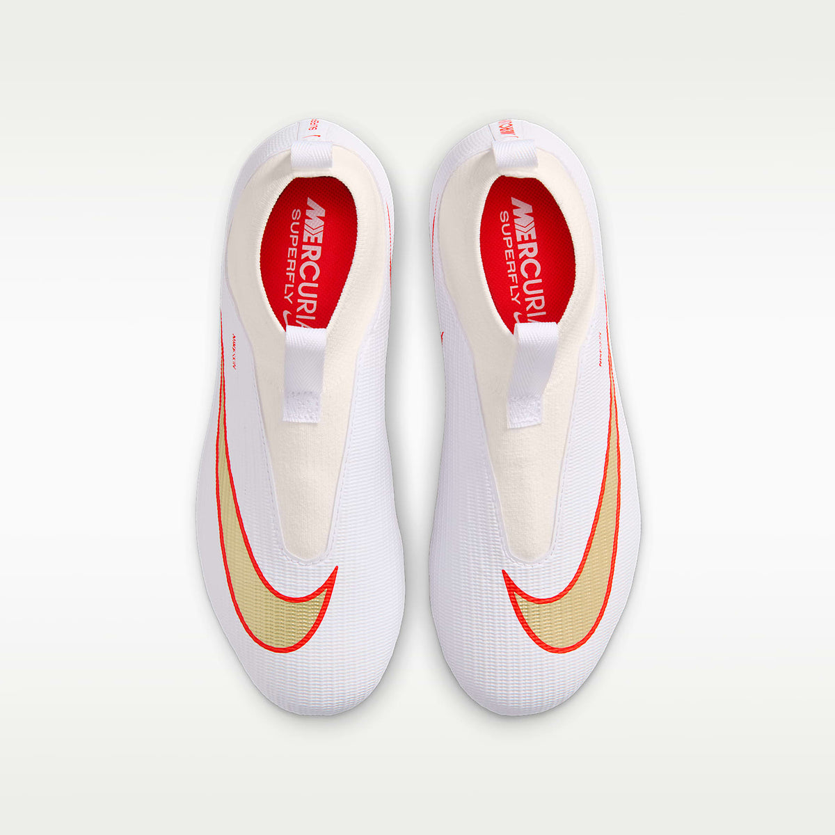 Nike Jr. Mercurial Superfly 11 Academy – Blanco/Carmesí brillante/Difuso – vista 4