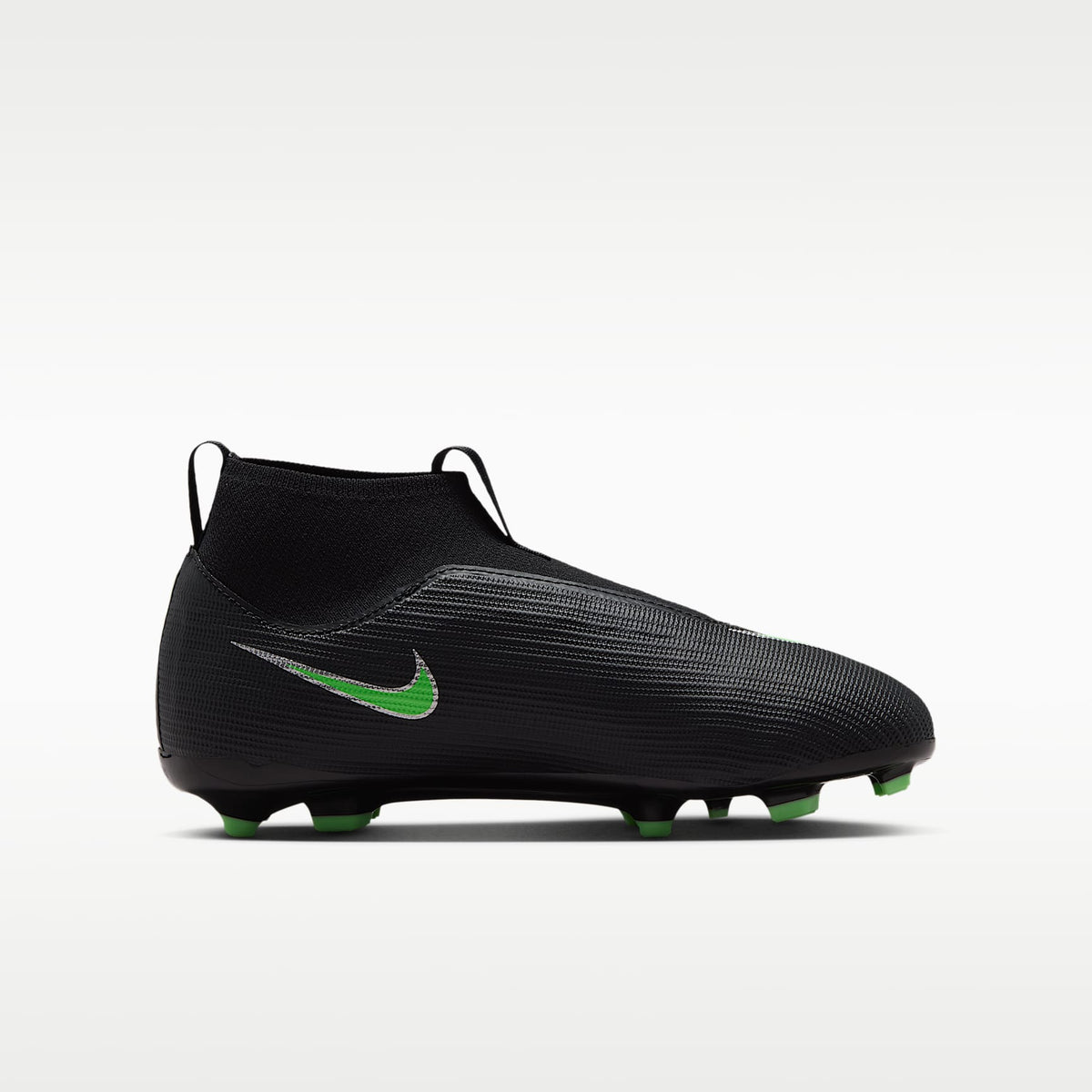 Nike Jr. Mercurial Superfly 11 Academy – Negro/Negro/Verde ilusión – vista 3