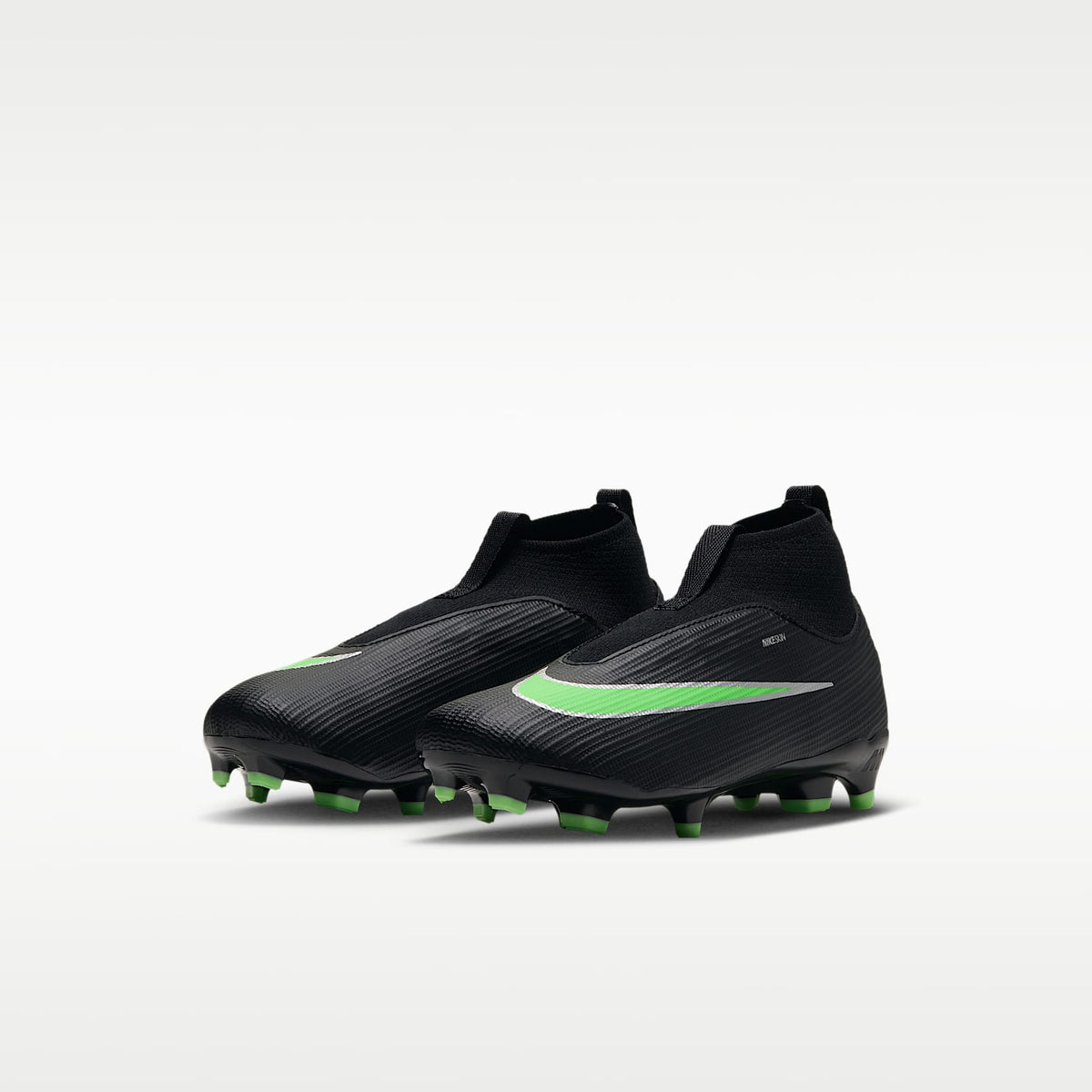 Nike Jr. Mercurial Superfly 11 Academy – Negro/Negro/Verde ilusión – vista 5