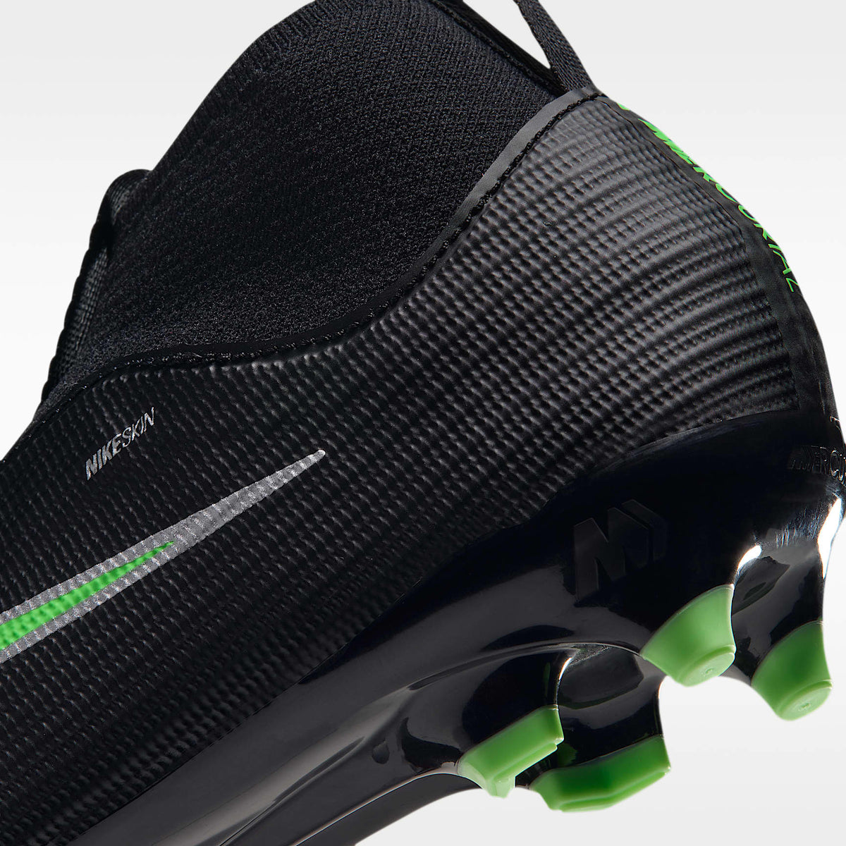 Nike Jr. Mercurial Superfly 11 Academy – Negro/Negro/Verde ilusión – vista 9