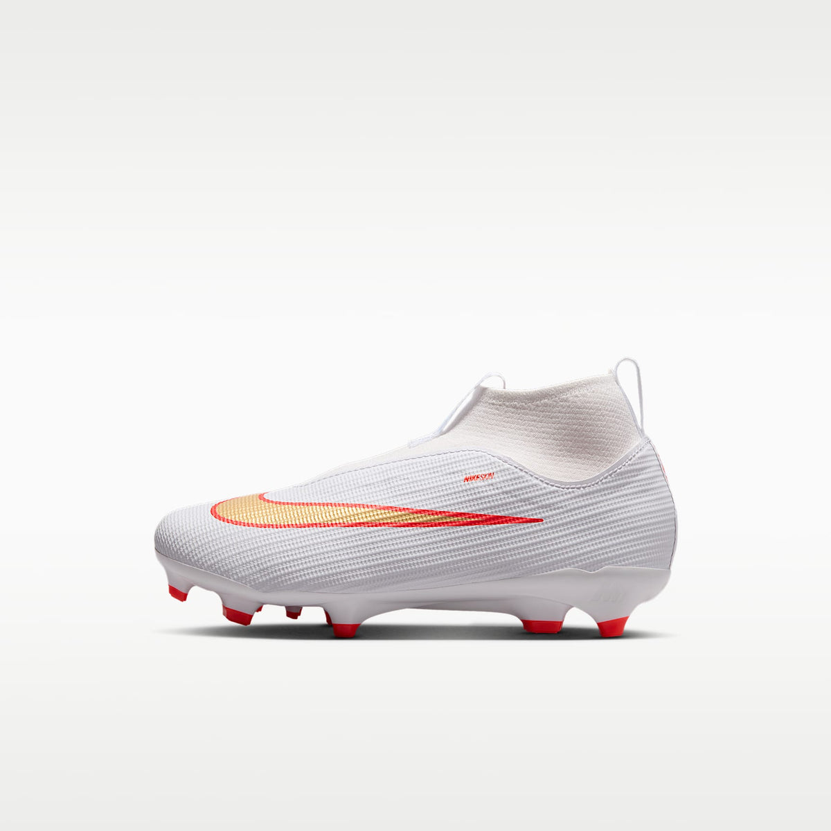 Nike Jr. Mercurial Superfly 11 Academy – Blanco/Carmesí brillante/Difuso – vista 1