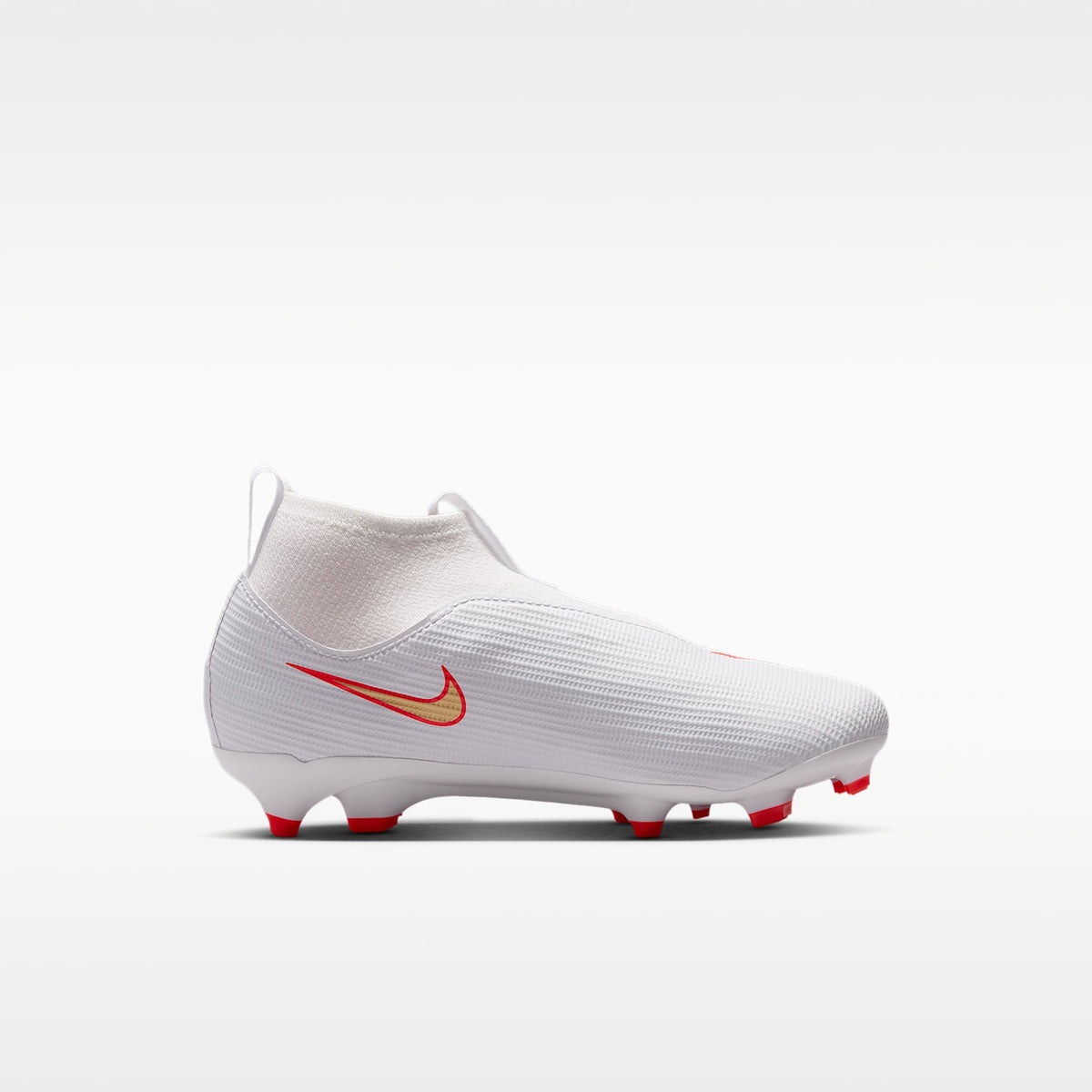 Nike Jr. Mercurial Superfly 11 Academy – Blanco/Carmesí brillante/Difuso – vista 3