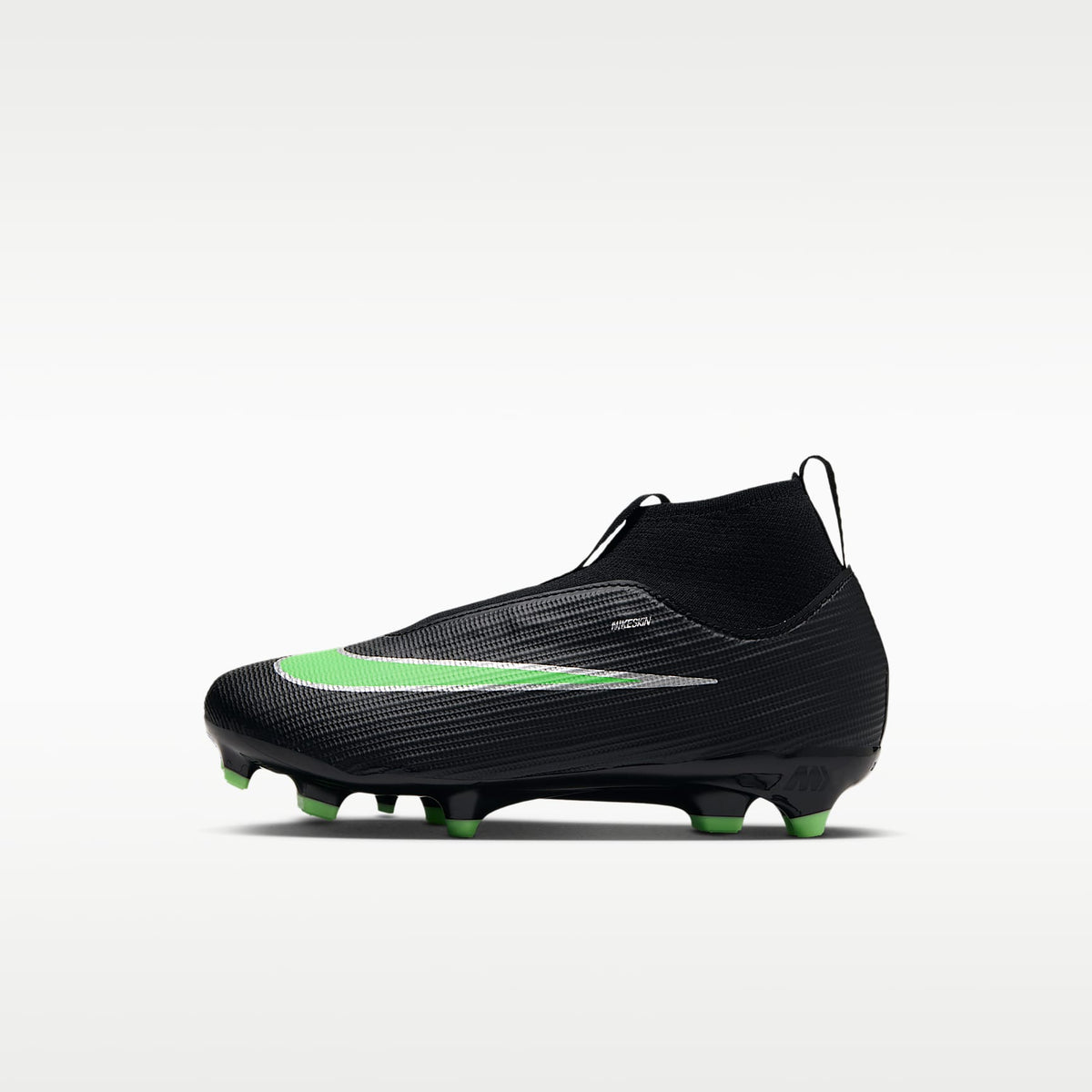 Nike Jr. Mercurial Superfly 11 Academy – Negro/Negro/Verde ilusión – vista 1