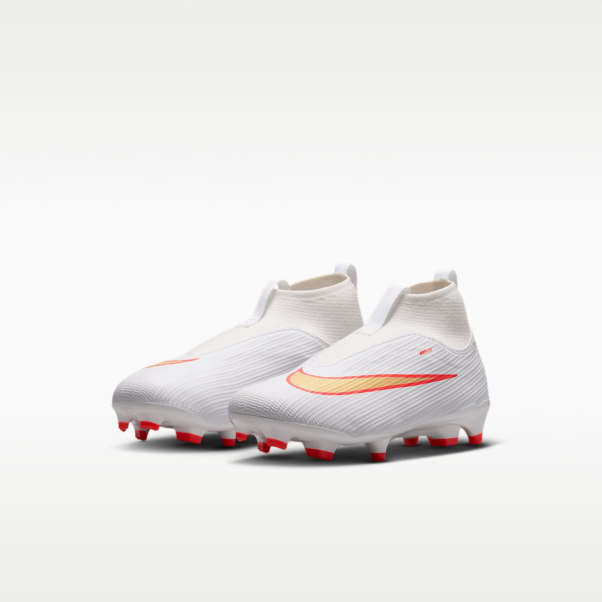 Nike Jr. Mercurial Superfly 11 Academy – Blanco/Carmesí brillante/Difuso – vista 5