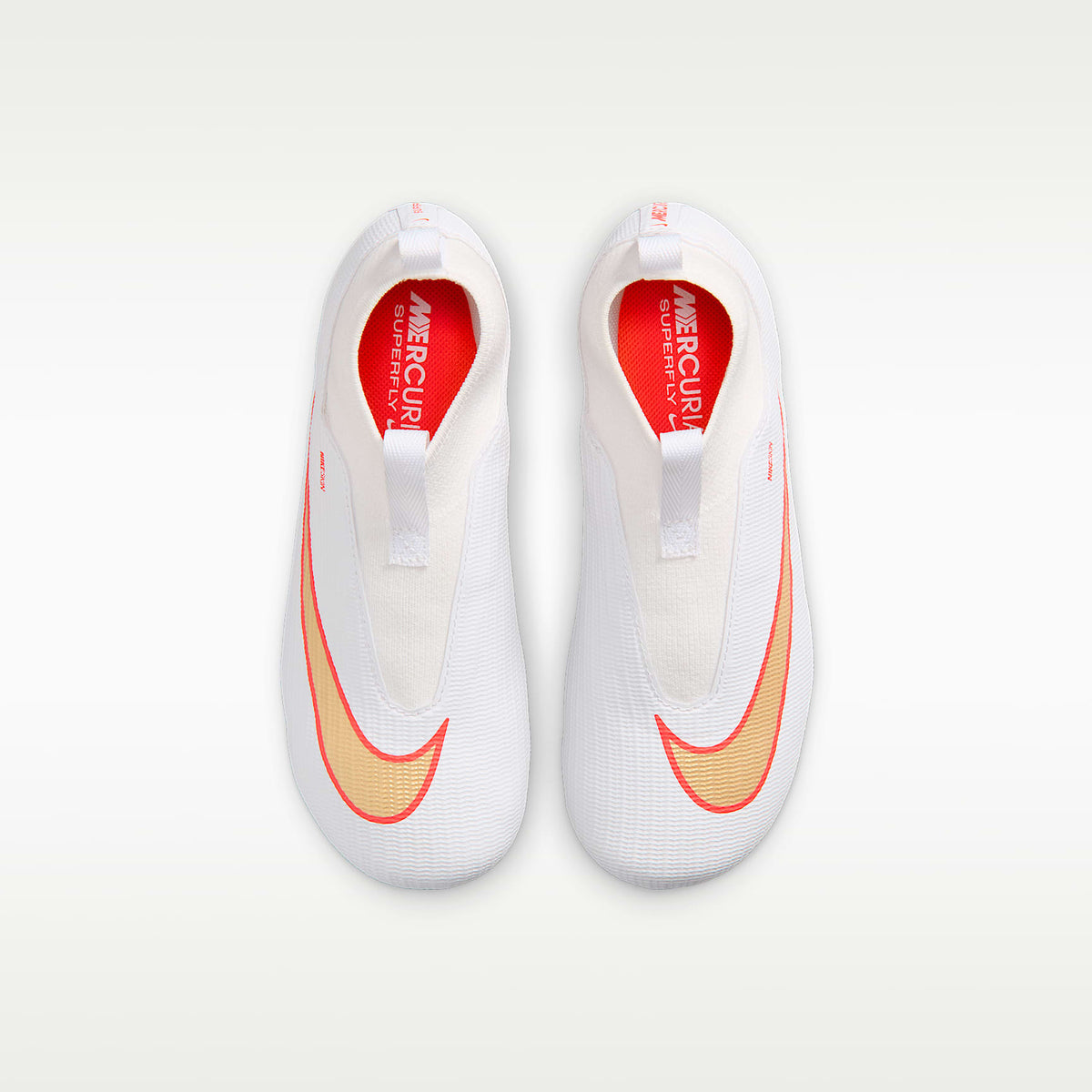 Nike Jr. Mercurial Superfly 11 Academy – Blanco/Carmesí brillante/Difuso – vista 4