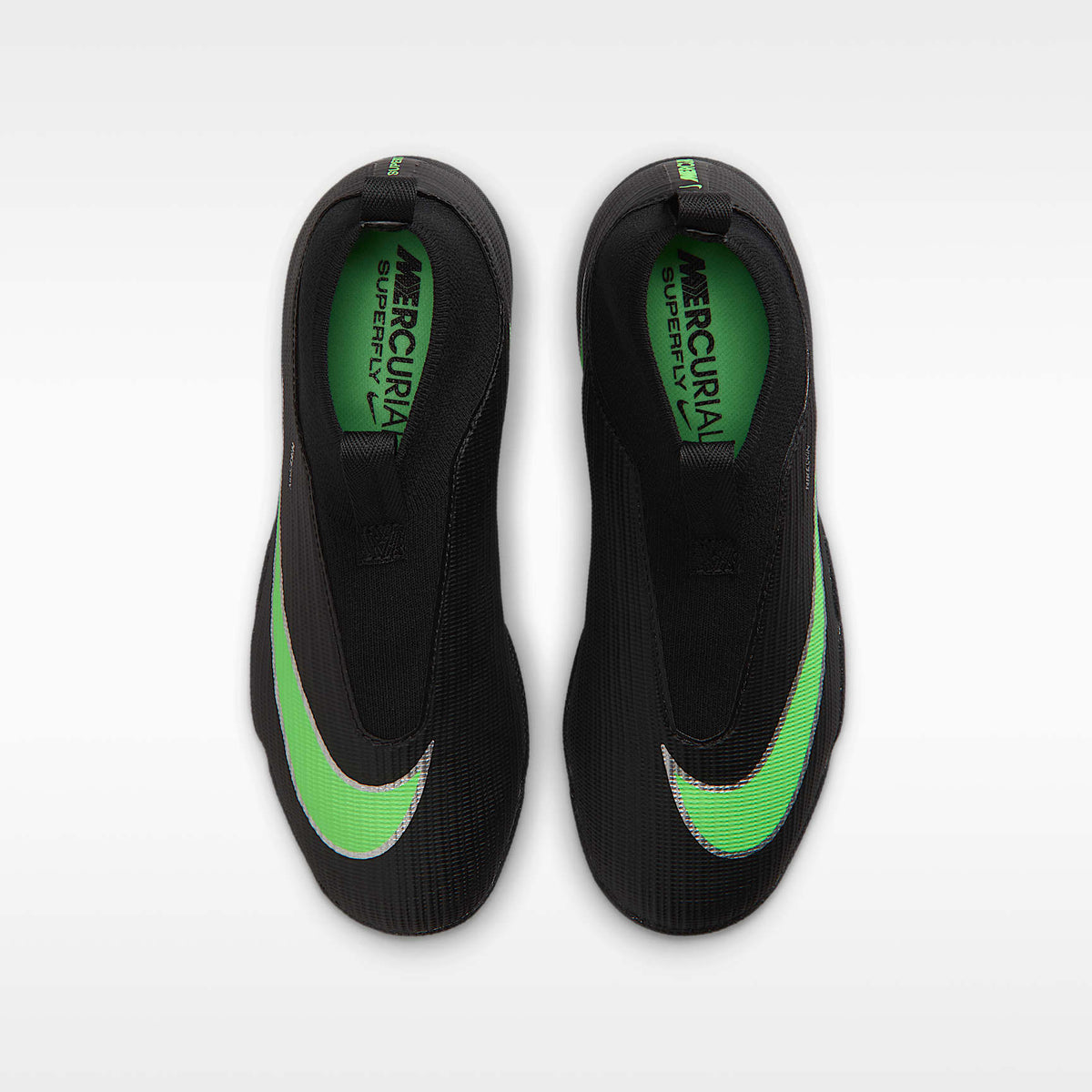 Nike Jr. Mercurial Superfly 11 Academy – Negro/Negro/Verde ilusión – vista 4