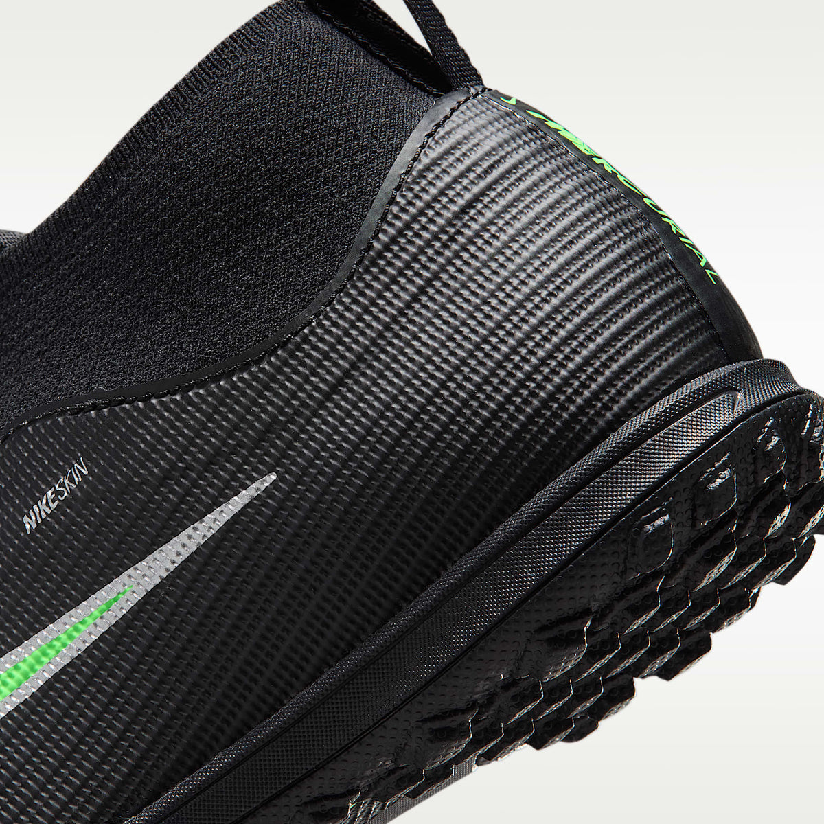 Nike Jr. Mercurial Superfly 11 Academy – Negro/Negro/Verde ilusión – vista 8