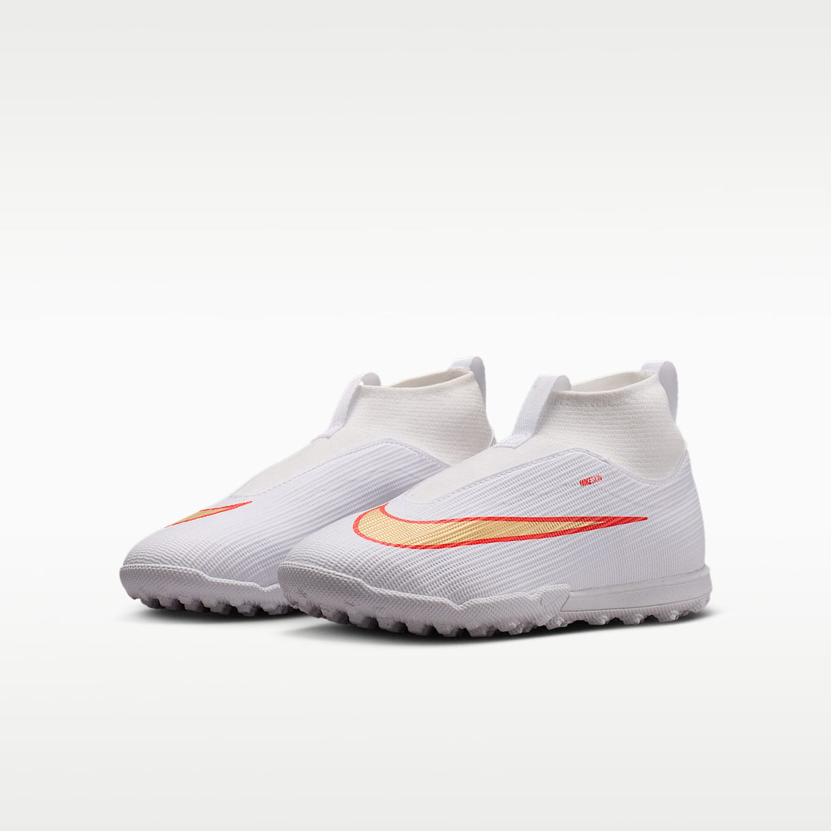 Nike Jr. Mercurial Superfly 11 Academy – Blanco/Carmesí brillante/Difuso – vista 5