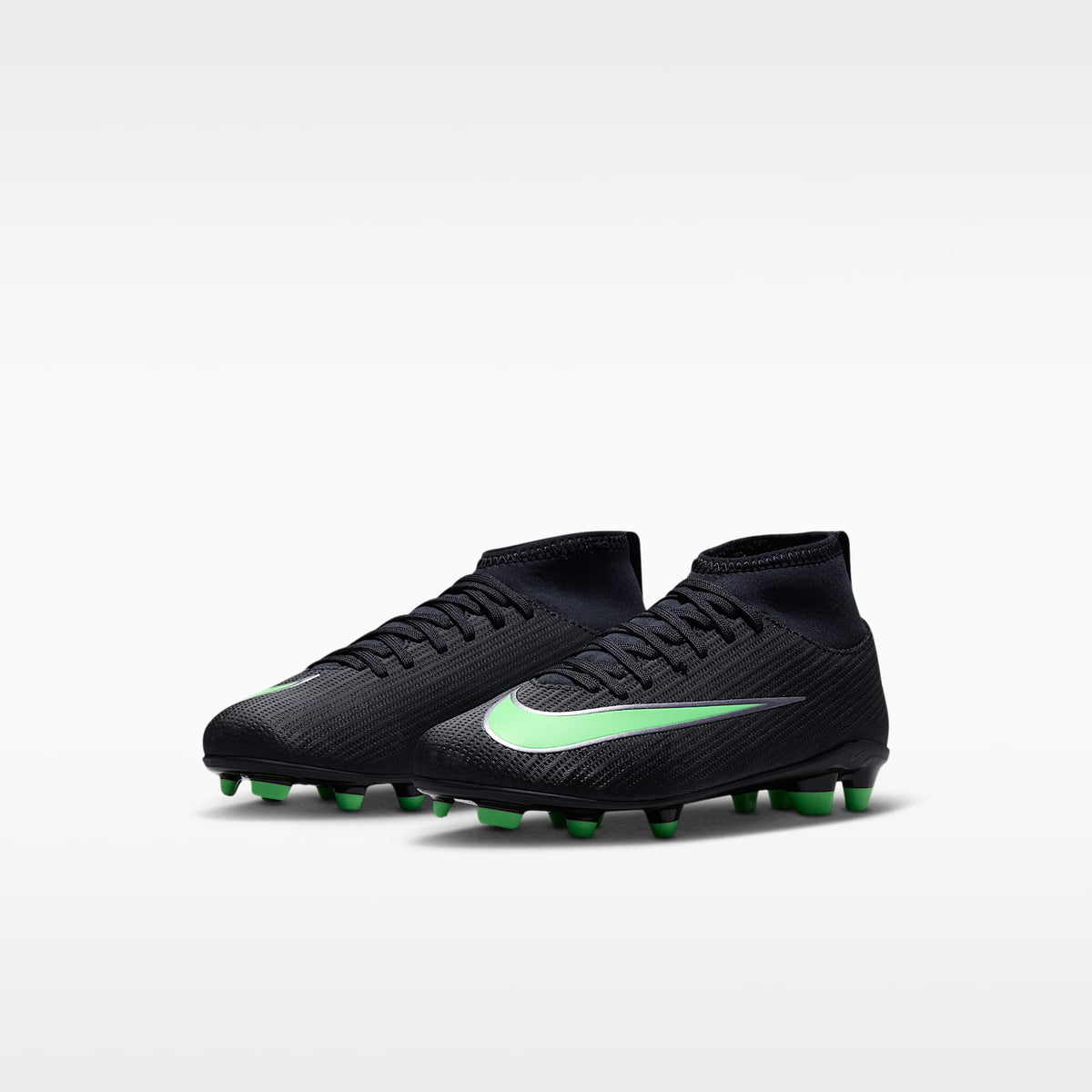 Nike Jr. Mercurial Superfly 11 Club – Negro/Negro/Verde ilusión – vista 5