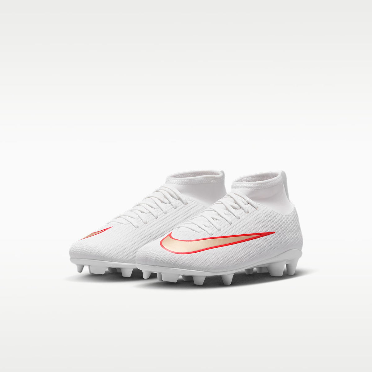 Nike Jr. Mercurial Superfly 11 Club – Blanco/Carmesí brillante/Difuso – vista 5