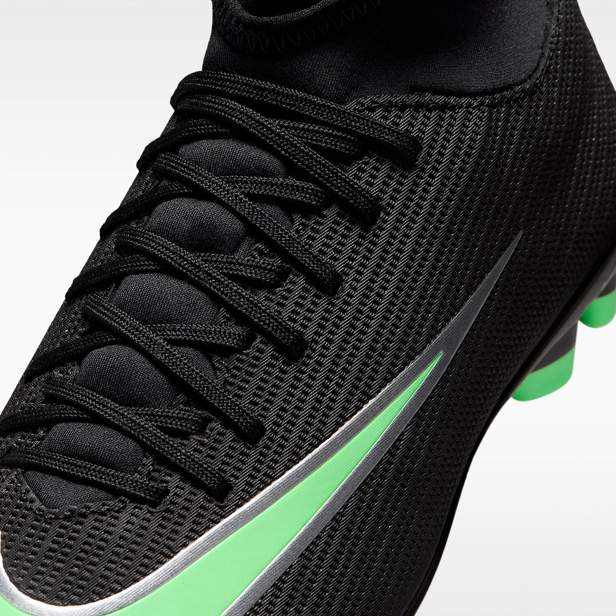 Nike Jr. Mercurial Superfly 11 Club – Negro/Negro/Verde ilusión – vista 8