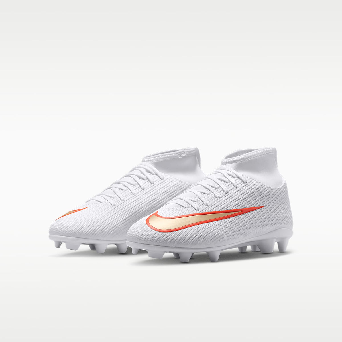 Nike Jr. Mercurial Superfly 11 Club – Blanco/Carmesí brillante/Difuso – vista 5