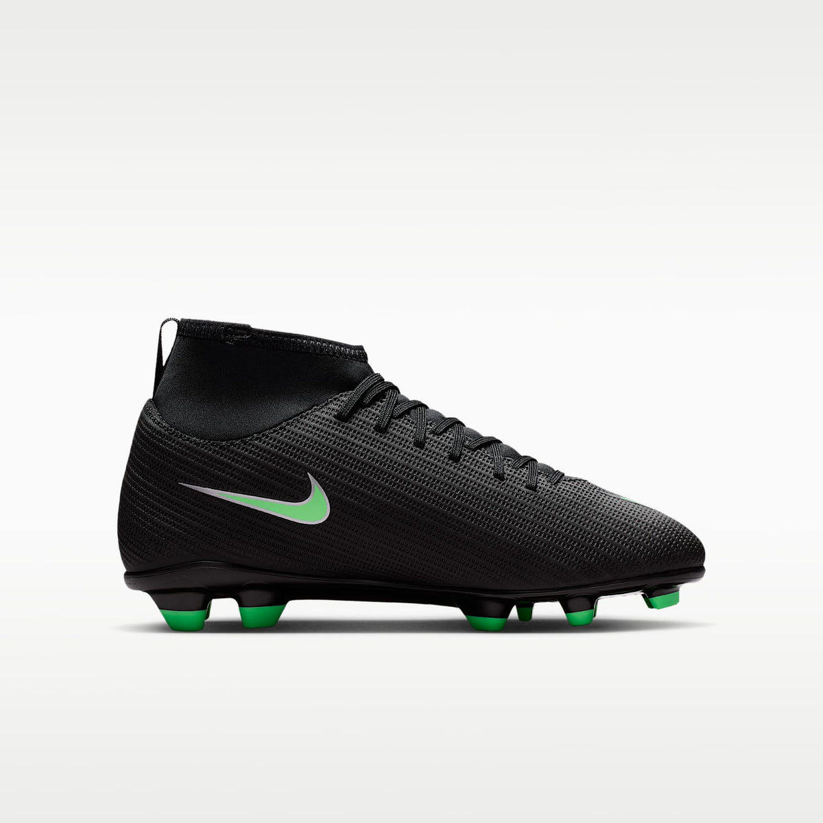 Nike Jr. Mercurial Superfly 11 Club – Negro/Negro/Verde ilusión – vista 3