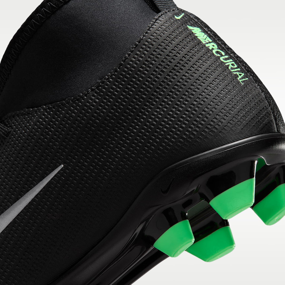 Nike Jr. Mercurial Superfly 11 Club – Negro/Negro/Verde ilusión – vista 9