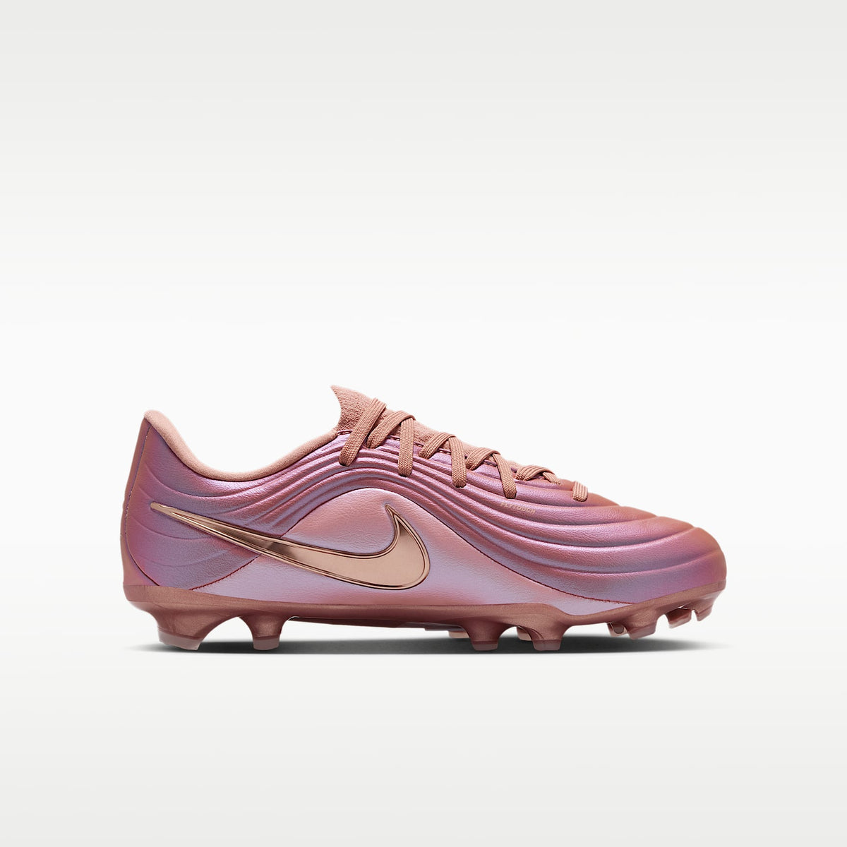 Nike Jr. Tiempo Maestro Academy LE – Bronce rojo metálico/Oro rosa metalizado – vista 3