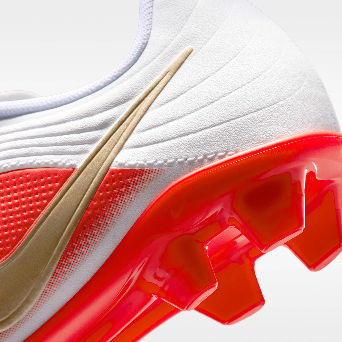 Nike Jr. Tiempo Maestro Club – Blanco/Carmesí brillante/Difuso – vista 9