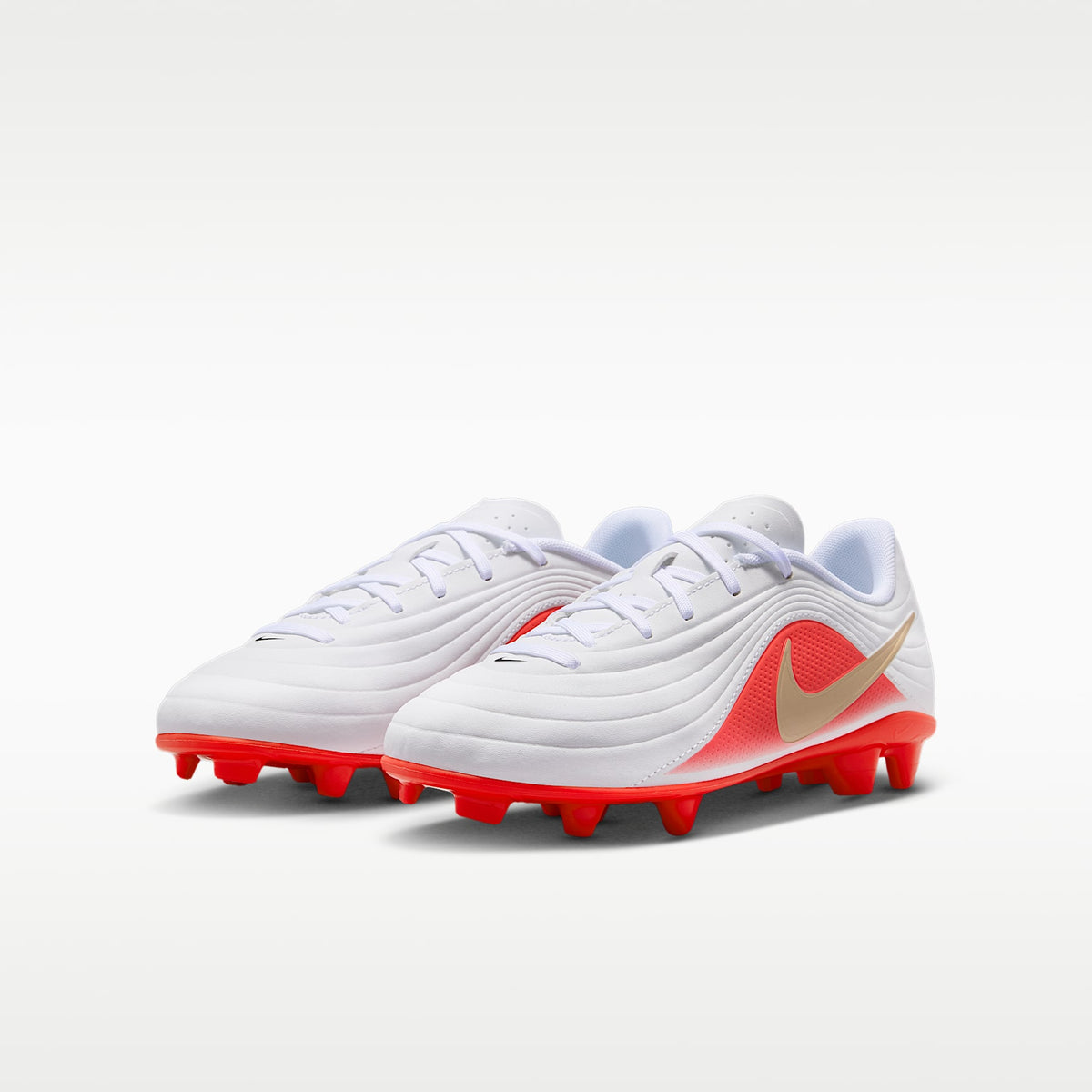 Nike Jr. Tiempo Maestro Club – Blanco/Carmesí brillante/Difuso – vista 5