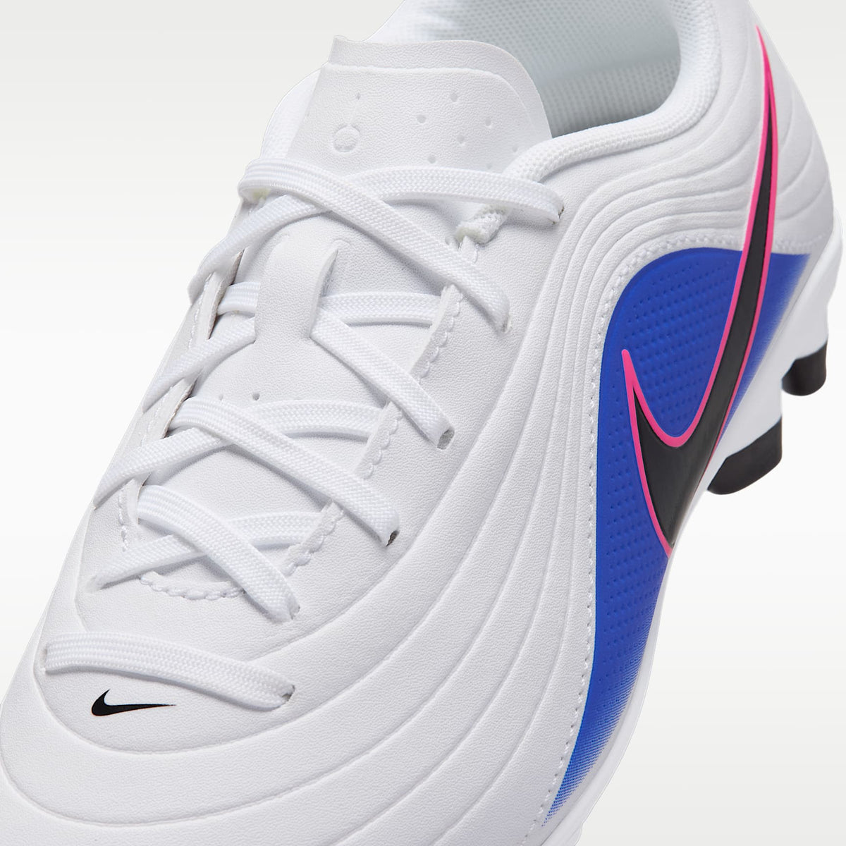 Nike Jr. Tiempo Maestro Club – Blanco/Azul carrera/Avalancha rosa/Negro – vista 8