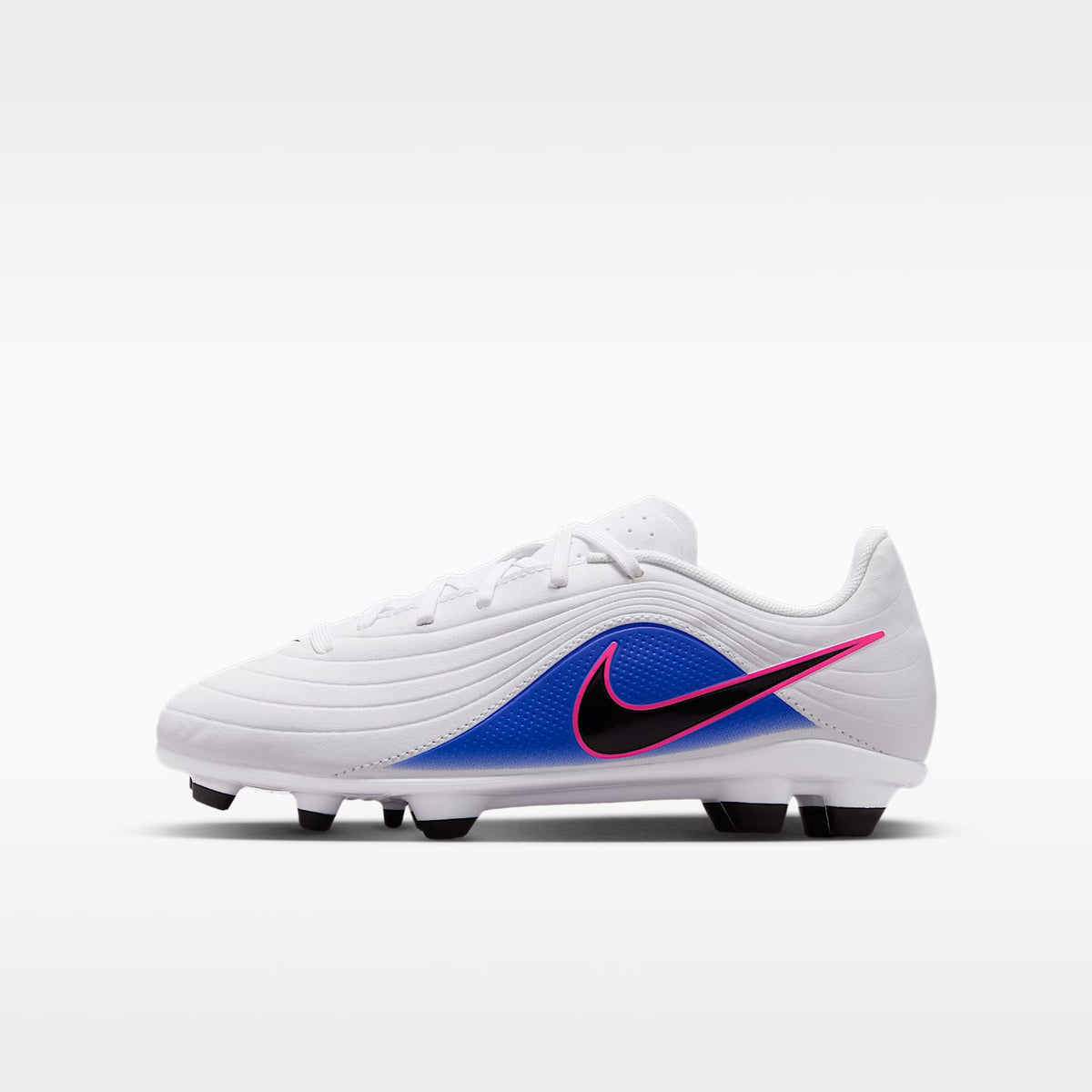Nike Jr. Tiempo Maestro Club – Blanco/Azul carrera/Avalancha rosa/Negro – vista 1