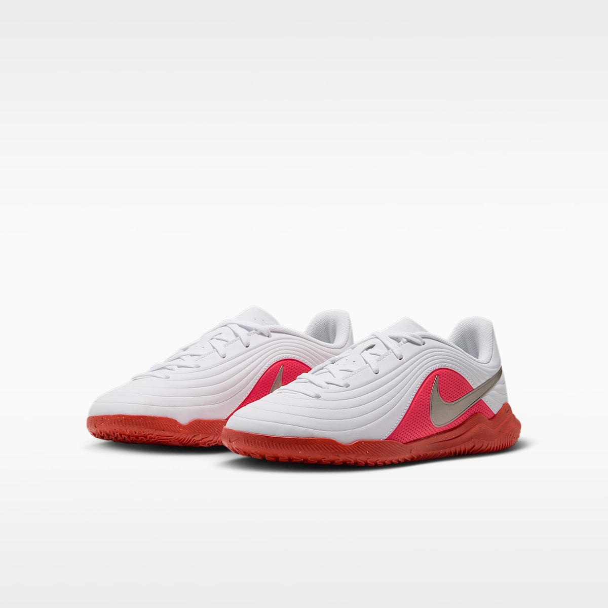 Nike Jr. Tiempo Maestro Club – Blanco/Carmesí brillante/Difuso – vista 5