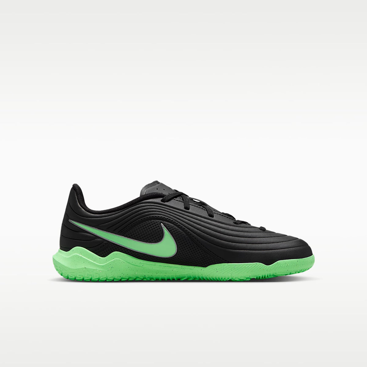 Nike Jr. Tiempo Maestro Club – Negro/Negro/Verde ilusión – vista 3