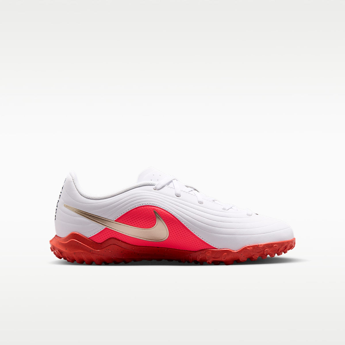 Nike Jr. Tiempo Maestro Club – Blanco/Carmesí brillante/Difuso – vista 3