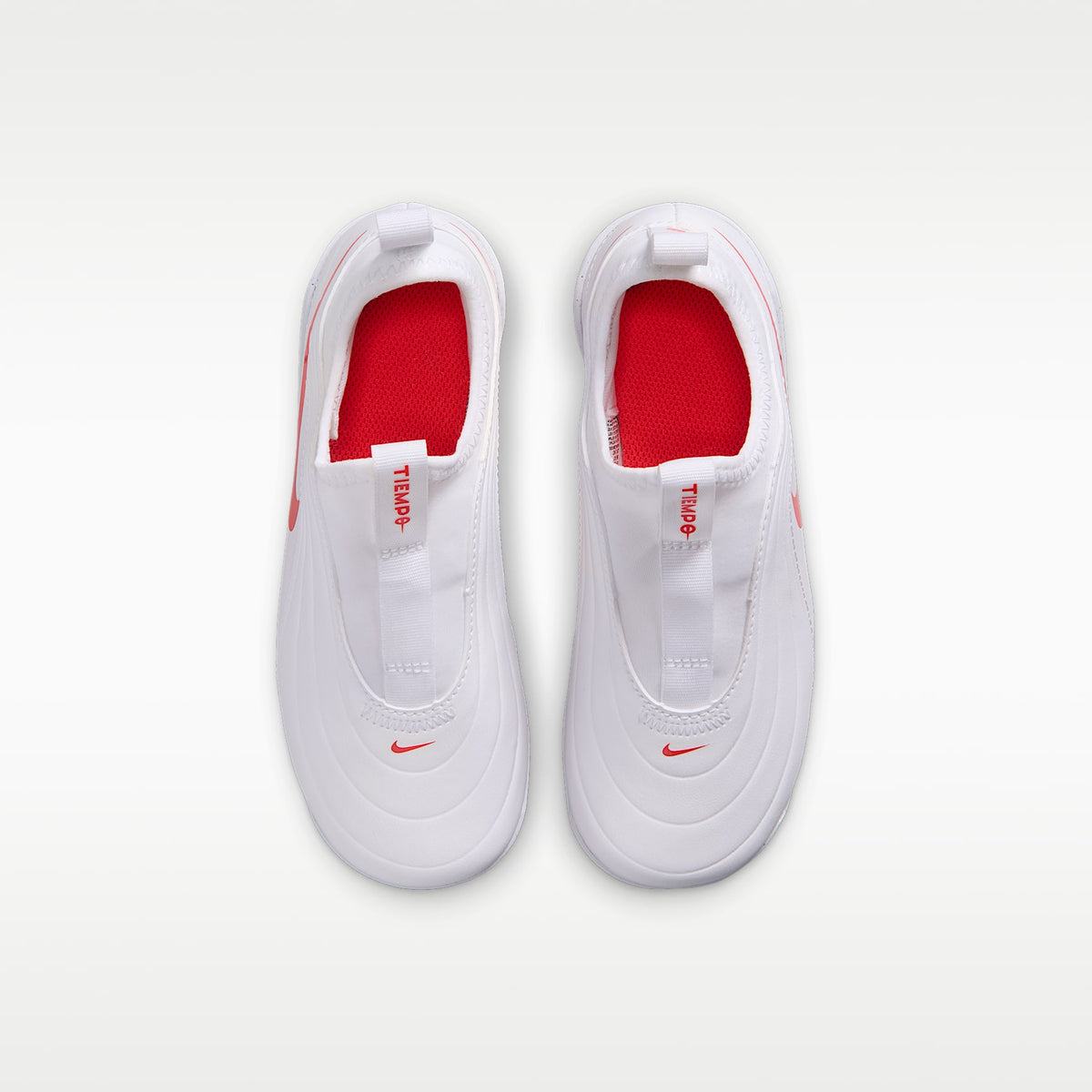 Nike Jr. Tiempo Maestro Club Flex – Blanco/Carmesí brillante/Difuso – vista 4