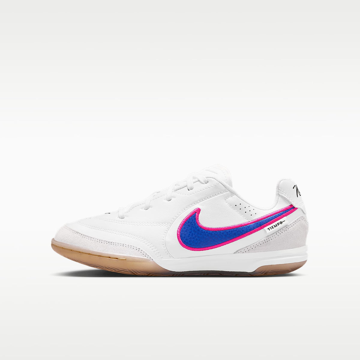 Nike Jr. Tiempo Streetgato – Blanco/Avalancha rosa/Azul carrera – vista 1