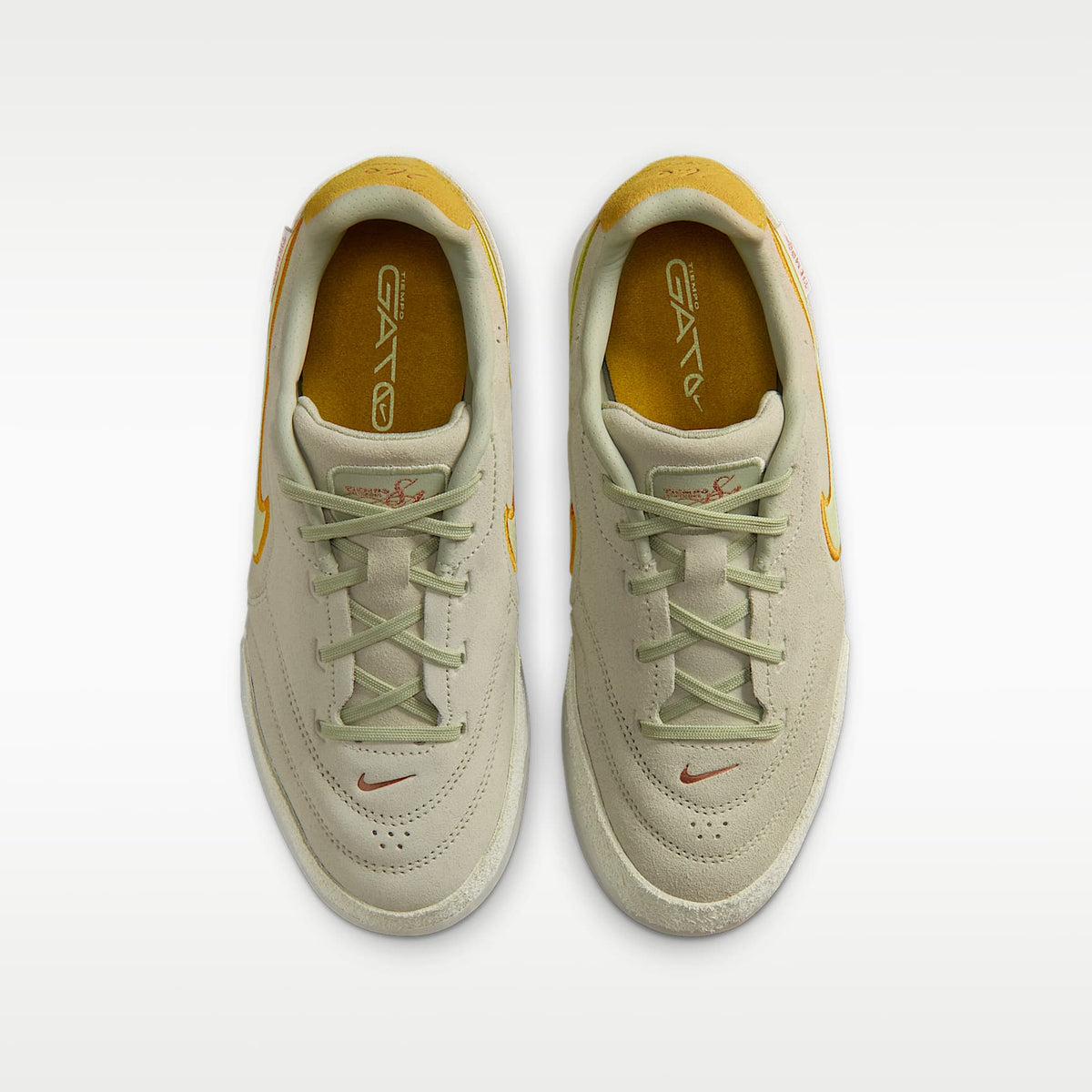 Nike Jr. Tiempo Streetgato LE – Aura oliva/Bronce rojo metálico/Lima líquida claro – vista 4