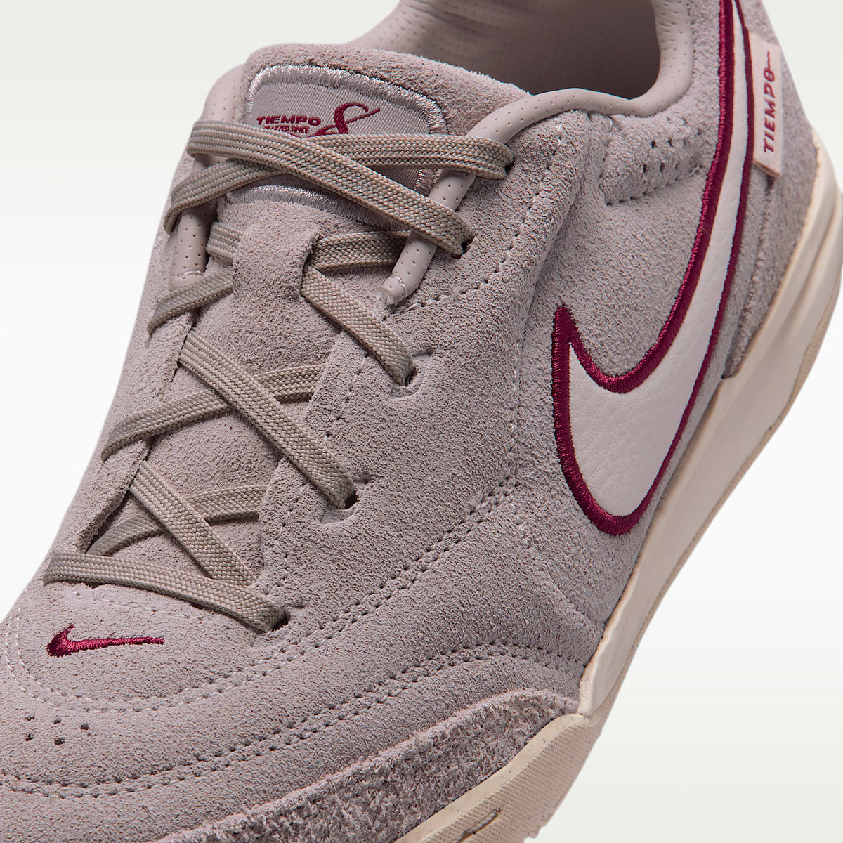 Nike Jr. Tiempo Streetgato PRM – Gris partícula/Rojo team/Tiza – vista 7