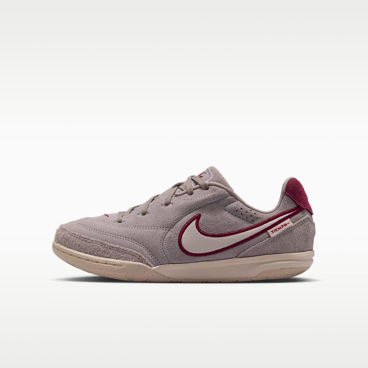 Nike Jr. Tiempo Streetgato PRM – Gris partícula/Rojo team/Tiza – vista 1