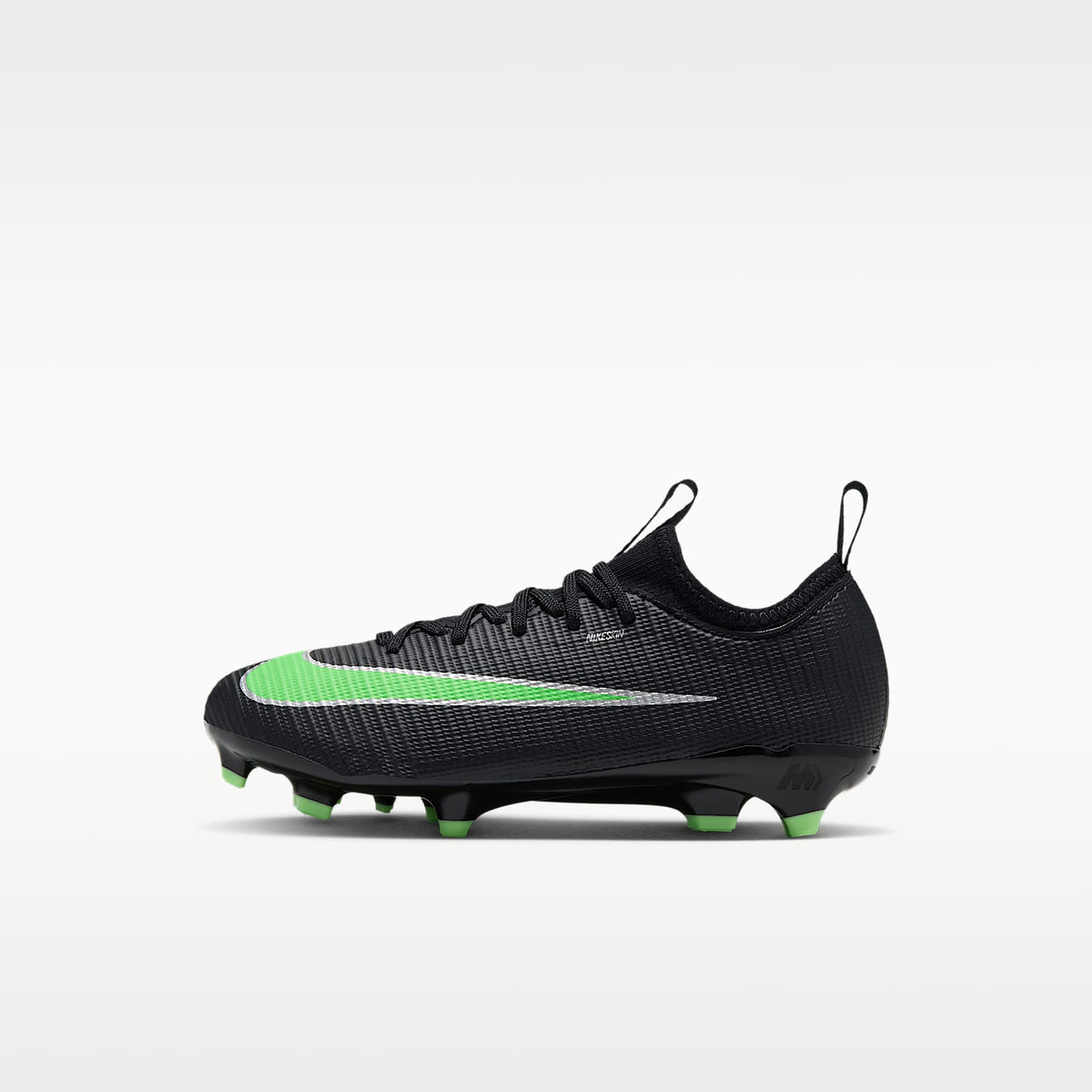 Nike Jr. Mercurial Vapor 17 Academy – Negro/Negro/Verde ilusión – vista 1