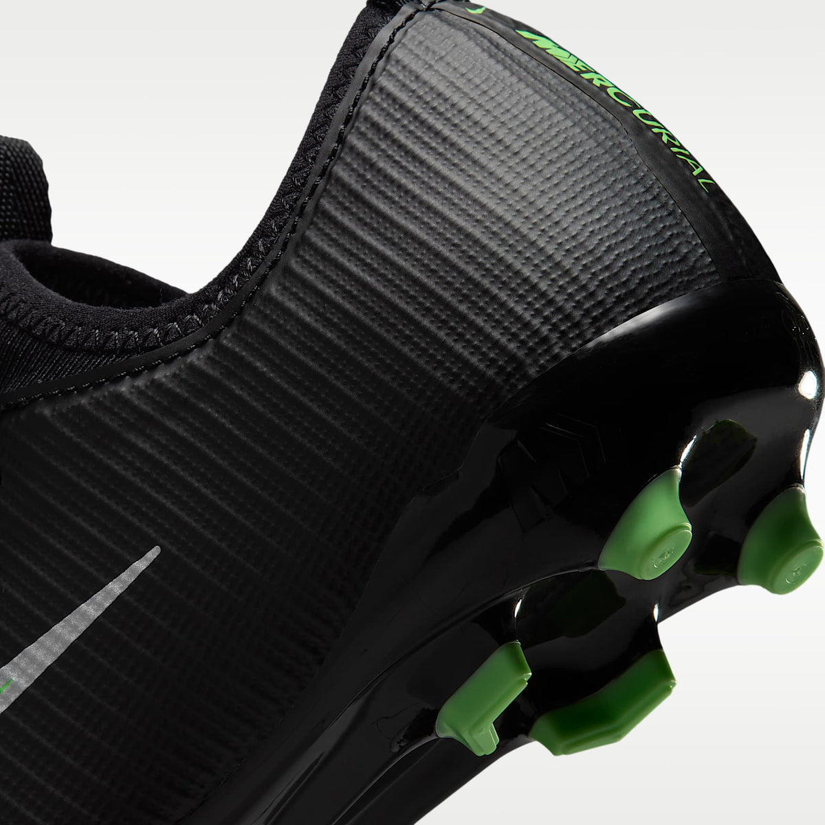 Nike Jr. Mercurial Vapor 17 Academy – Negro/Negro/Verde ilusión – vista 9