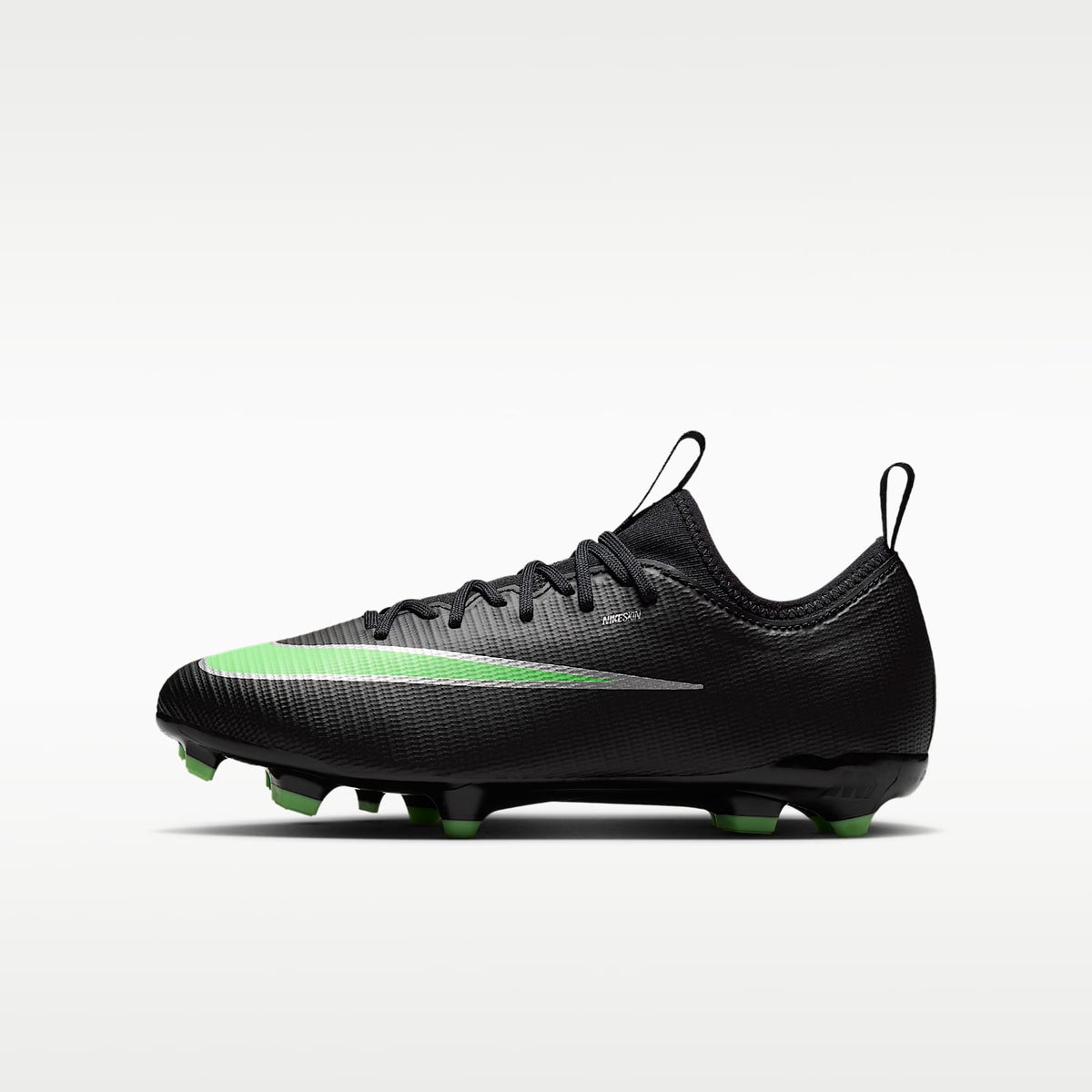 Nike Jr. Mercurial Vapor 17 Academy – Negro/Negro/Verde ilusión – vista 1