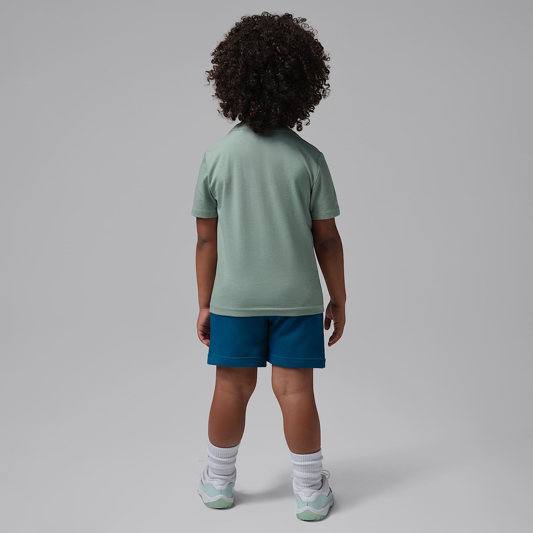 Conjunto Jumbo Jumpman de 2 piezas de shorts infantil Jordan – Azul – vista 2