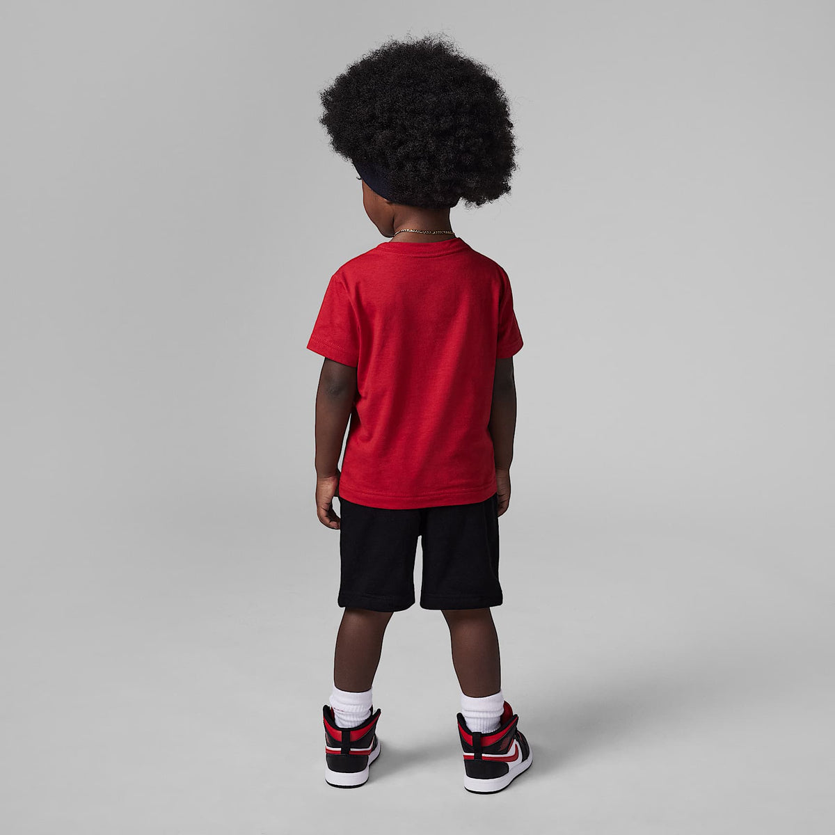 Conjunto Jumbo Jumpman de 2 piezas de shorts infantil Jordan – Negro – vista 2