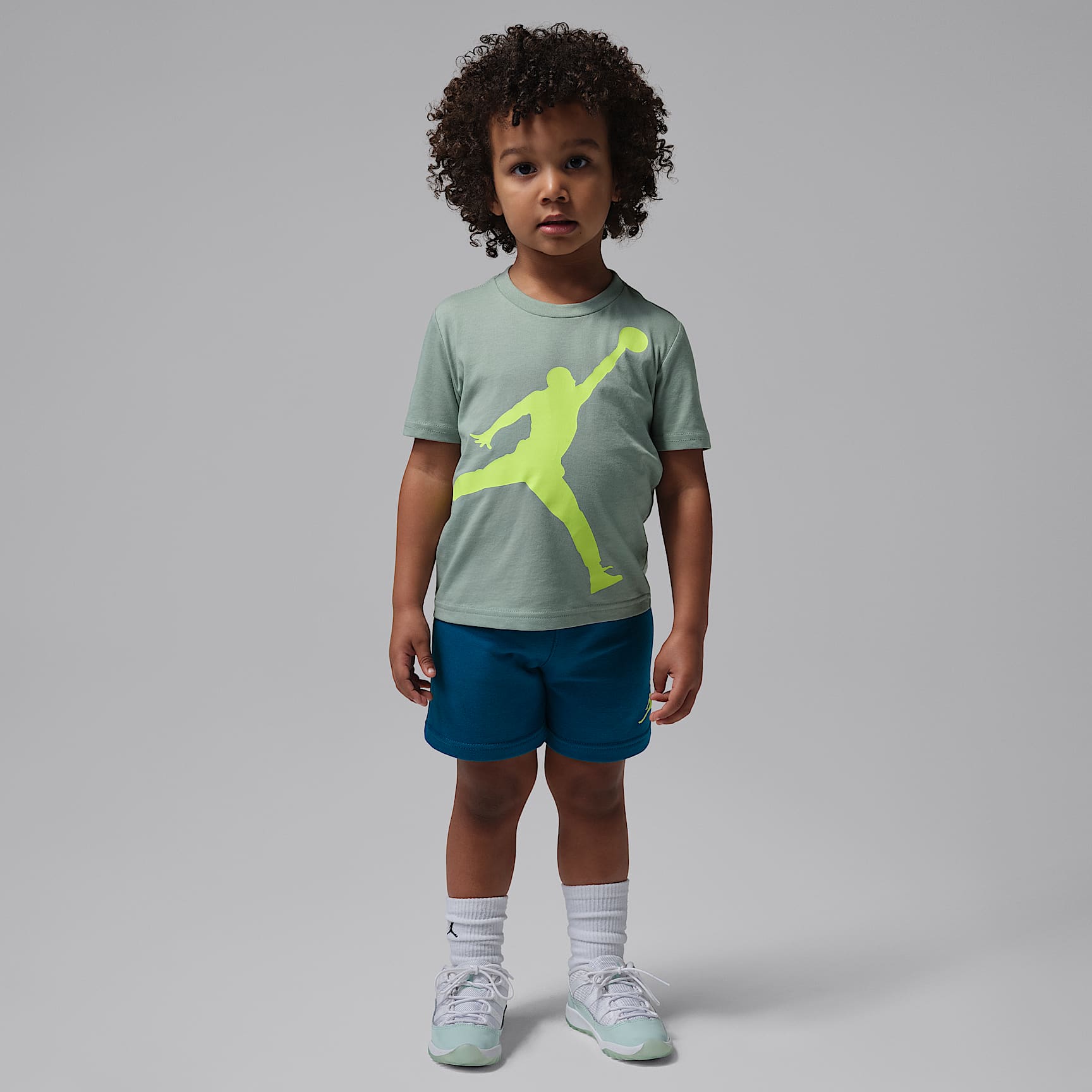 Conjunto Jumbo Jumpman de 2 piezas de shorts infantil Jordan – Azul – vista 1