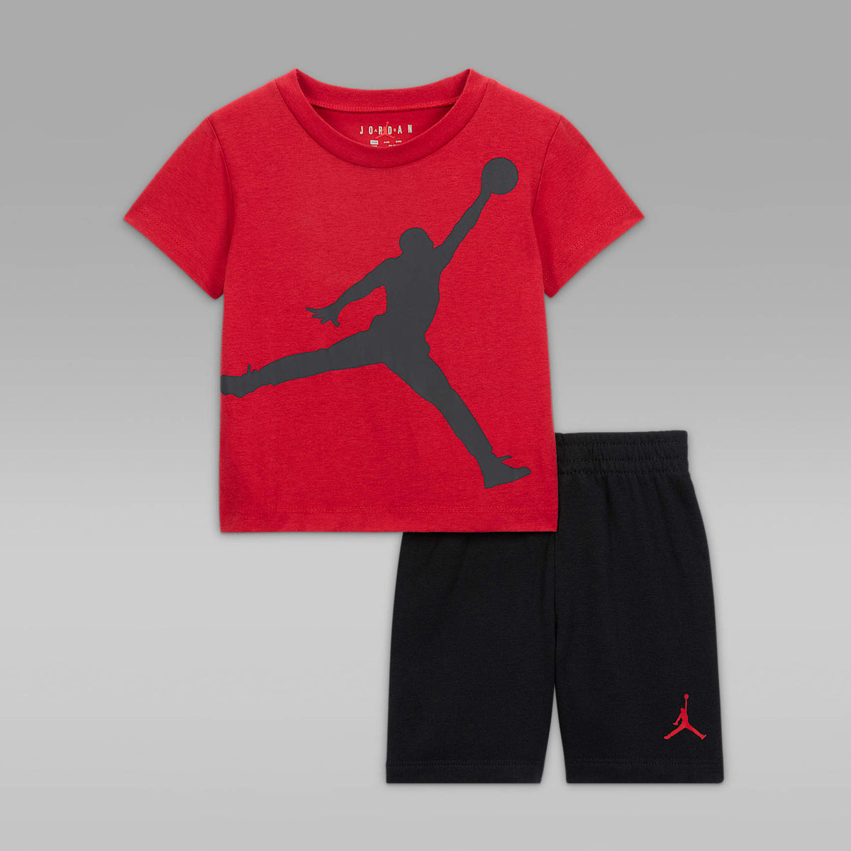 Conjunto Jumbo Jumpman de 2 piezas de shorts para bebé Jordan – Negro – vista 1