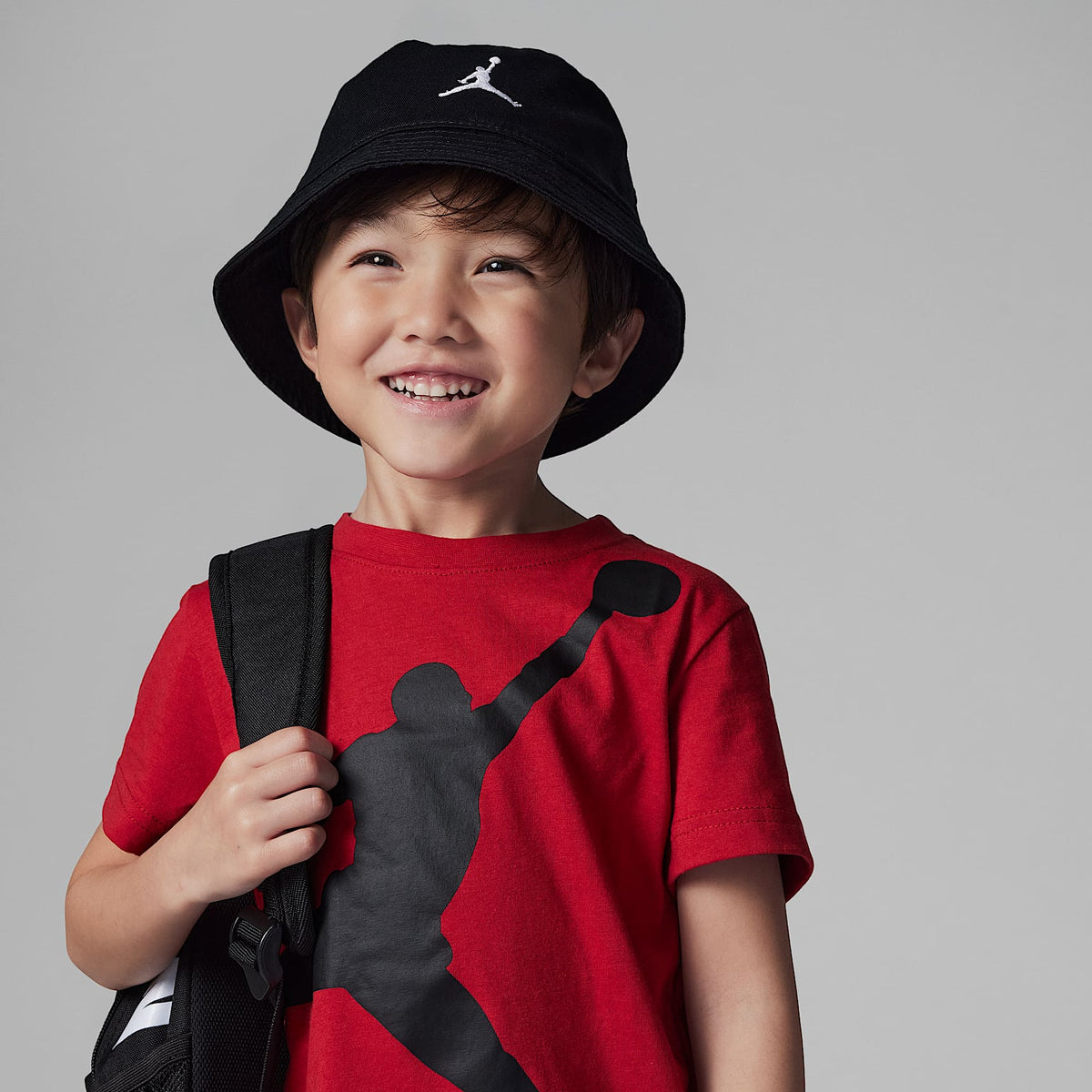 Conjunto Jumbo Jumpman de 2 piezas de shorts para niños talla pequeña Jordan – Negro – vista 3